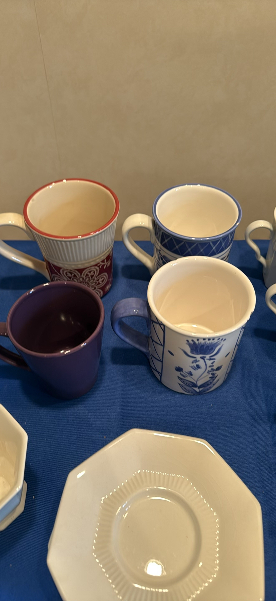 Assorted Ceramic Mugs, Teapots, and Saucers - image 5 of 7