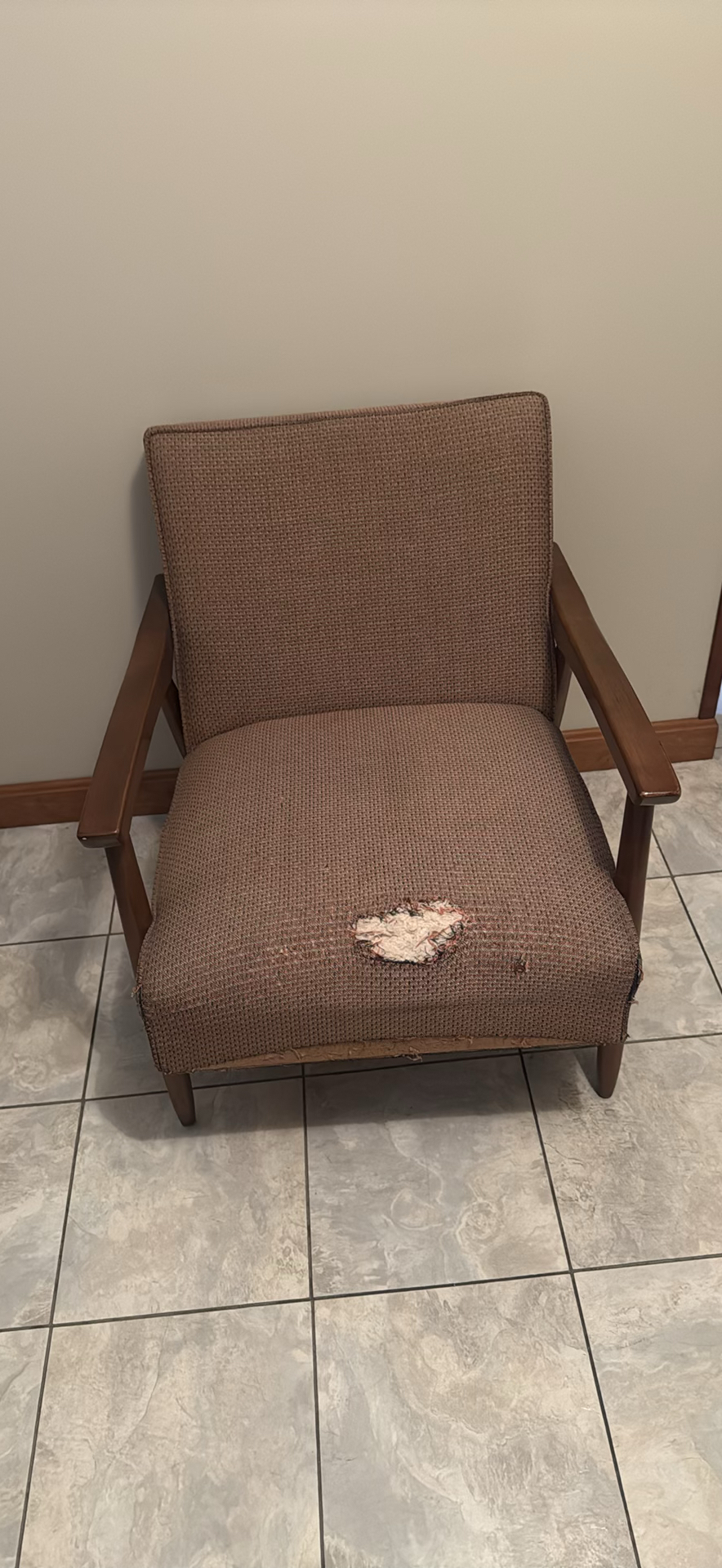 Mid Century Modern Upholstered Armchair - image 1 of 2