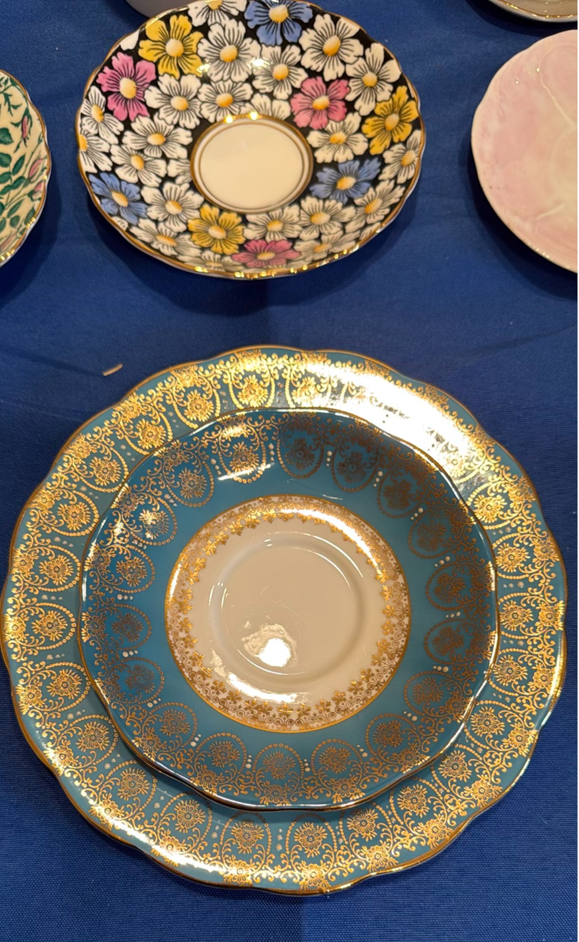 Assorted Porcelain China Cups, Saucers, Plates, and Serving Pieces - image 2 of 7