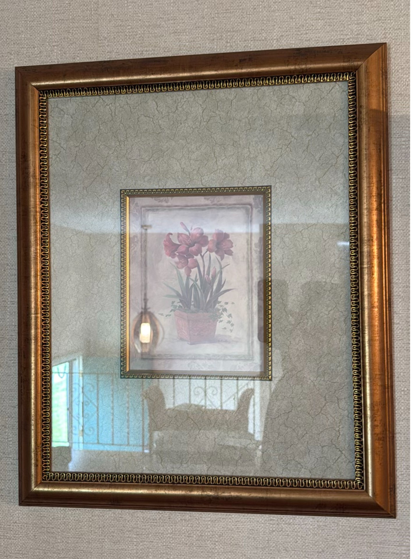 Two Framed Floral Prints - image 3 of 3
