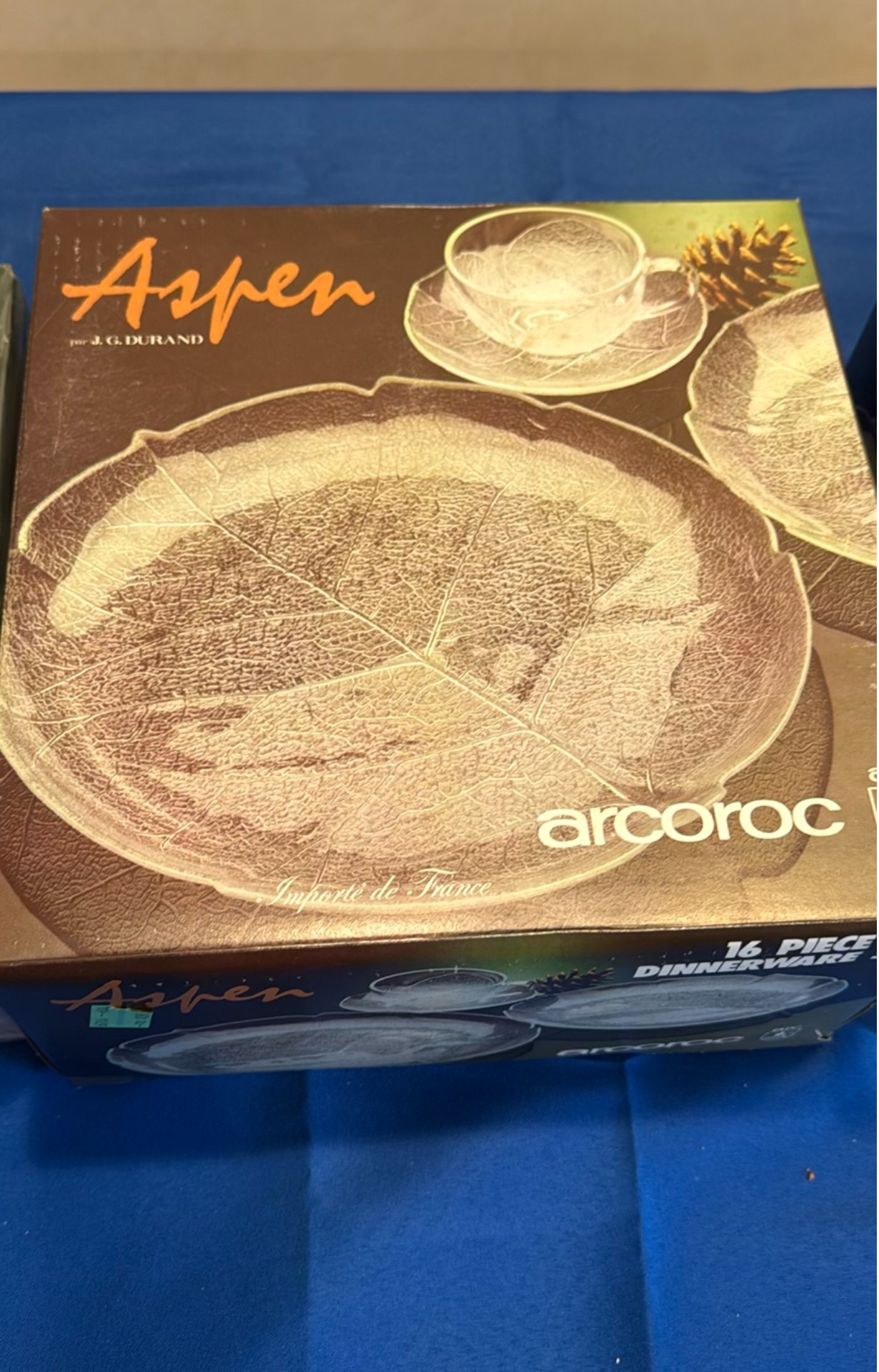 Pfaltzgraff Christmas Heirloom Mug Set and Arcoroc Aspen Dinnerware Sets - image 3 of 4