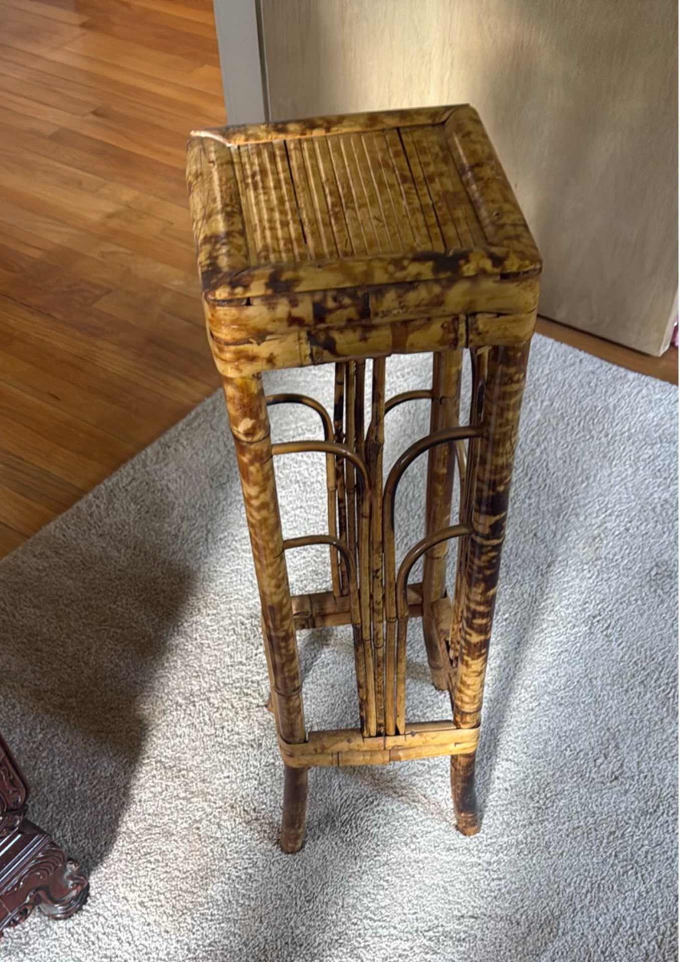 Bamboo Pedestal Stand - image 1 of 2