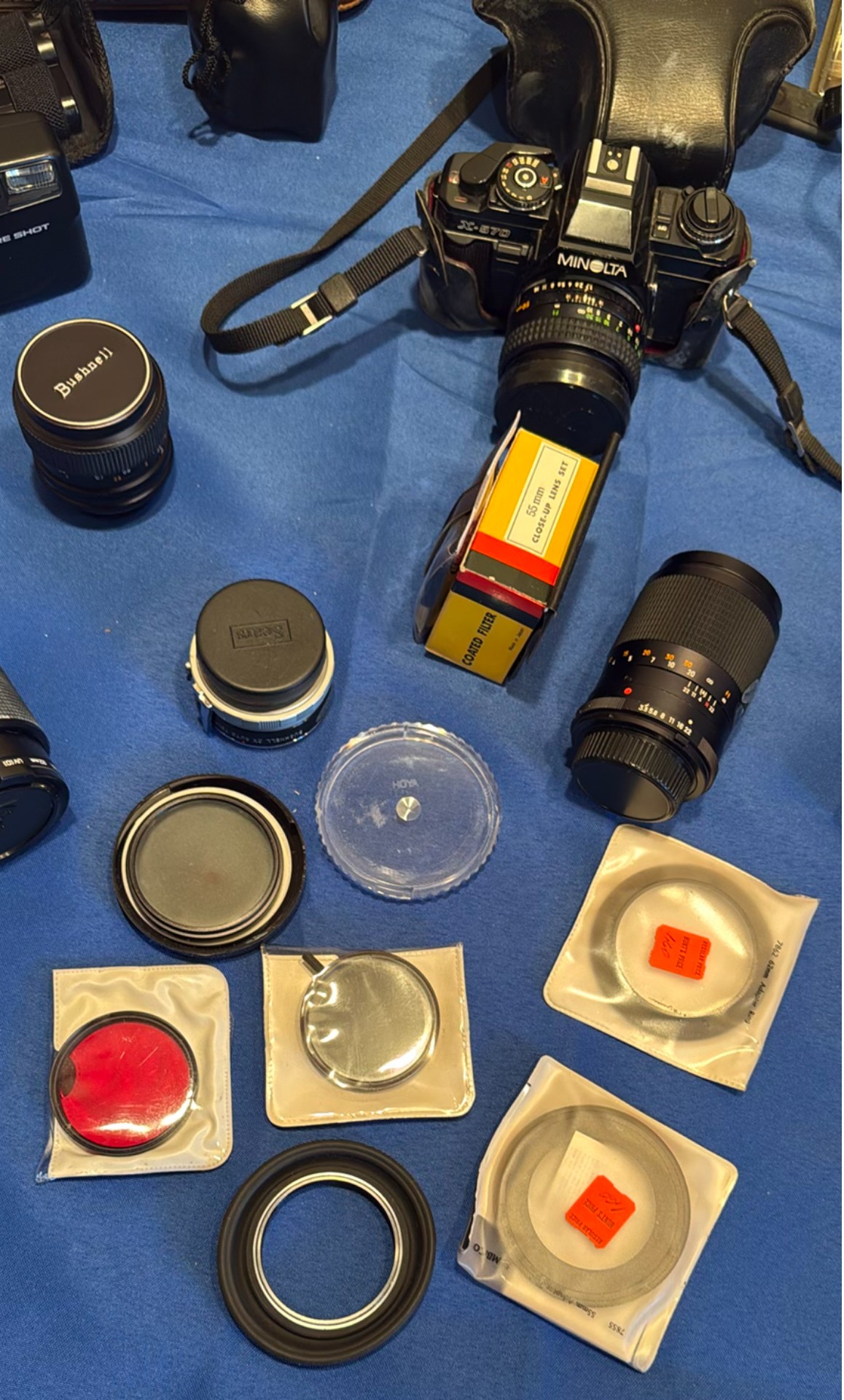 Minolta SLR Camera Kit, Canon Sure Shot Camera, Lenses, Filters, and Camera Bags - image 2 of 12