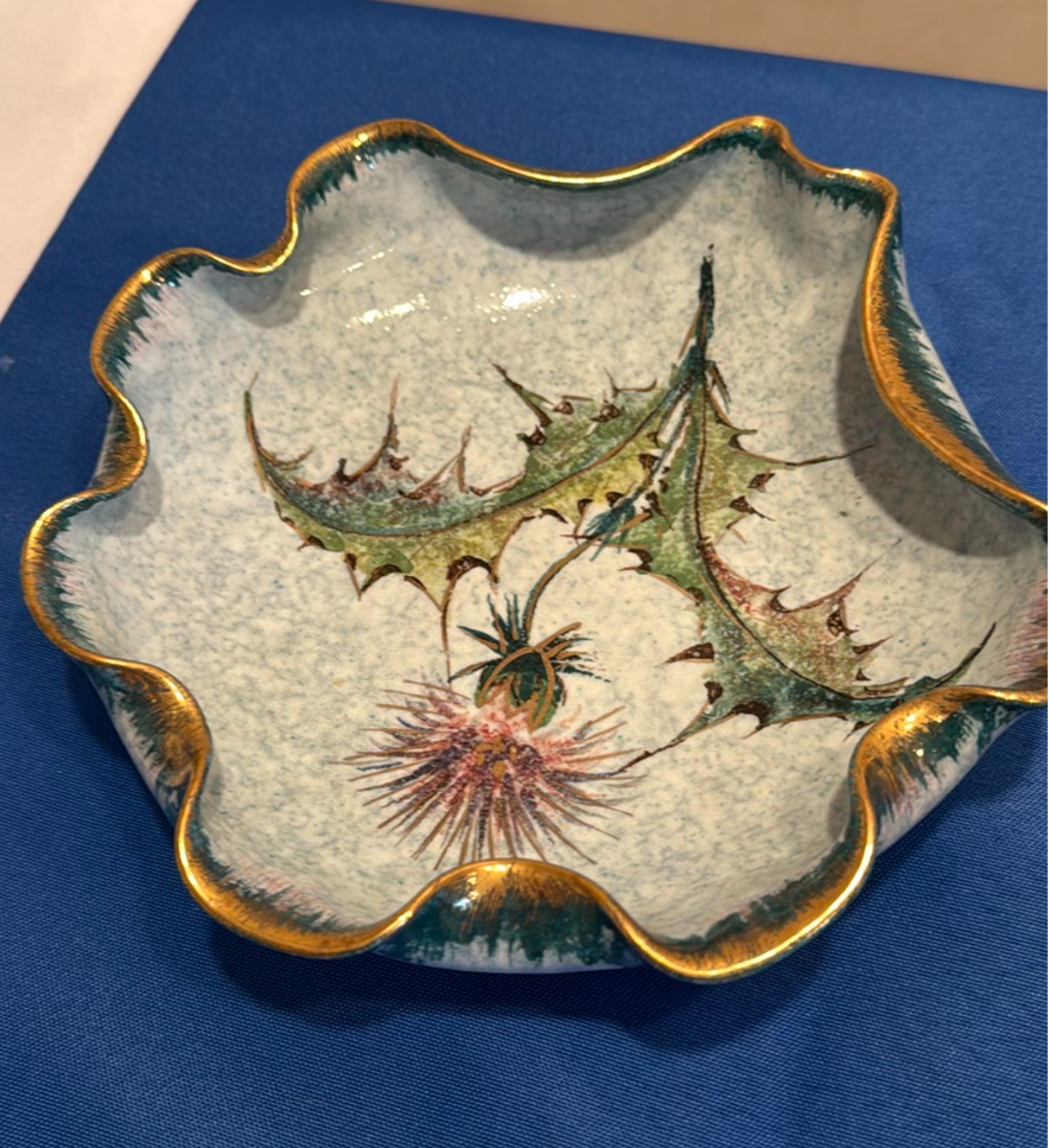 Assorted Porcelain Tea Set and Decorative Plates - image 7 of 7