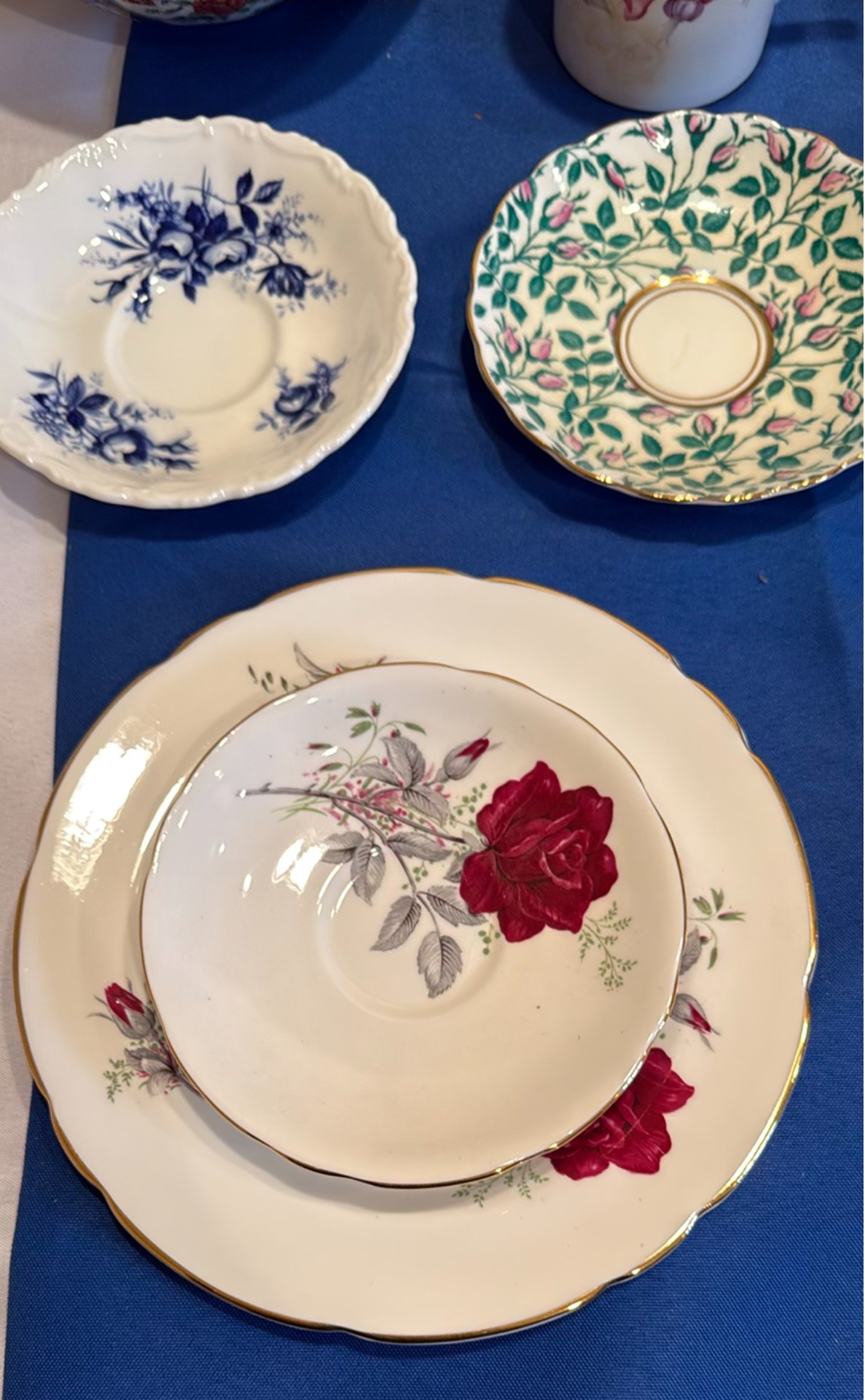 Assorted Porcelain China Cups, Saucers, Plates, and Serving Pieces - image 5 of 7