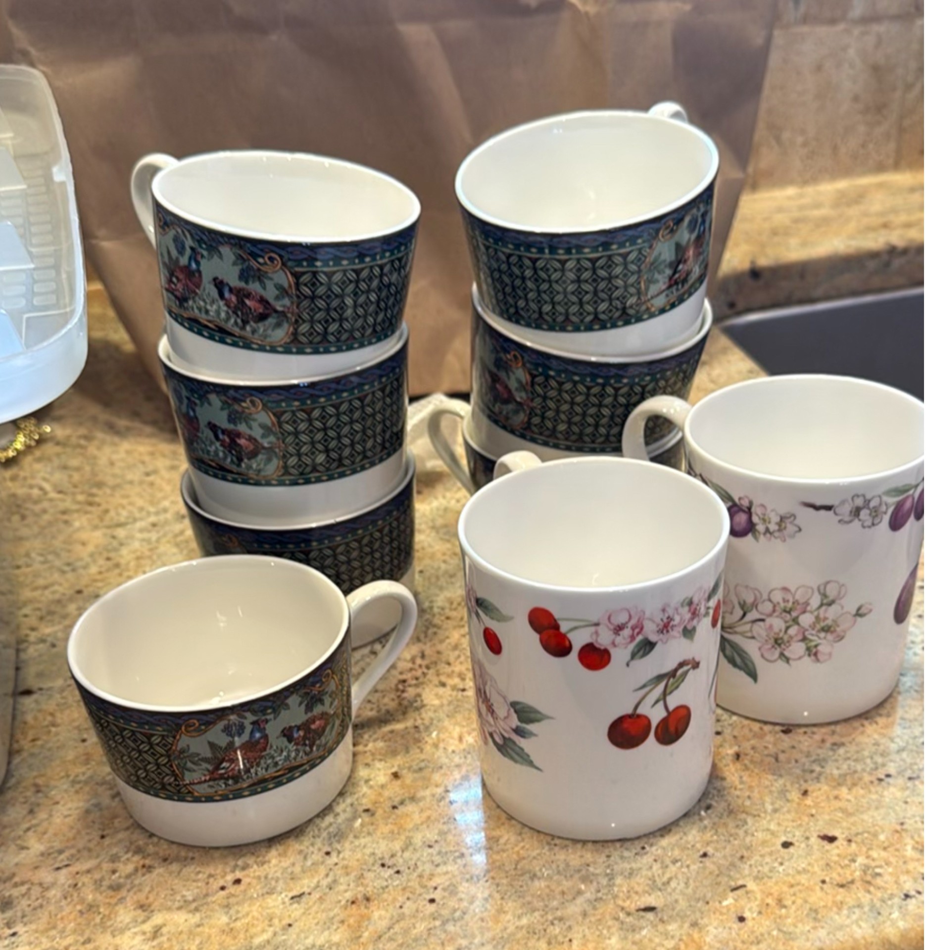 Assorted Ceramic Mugs, Teapots, and Saucers - image 7 of 7