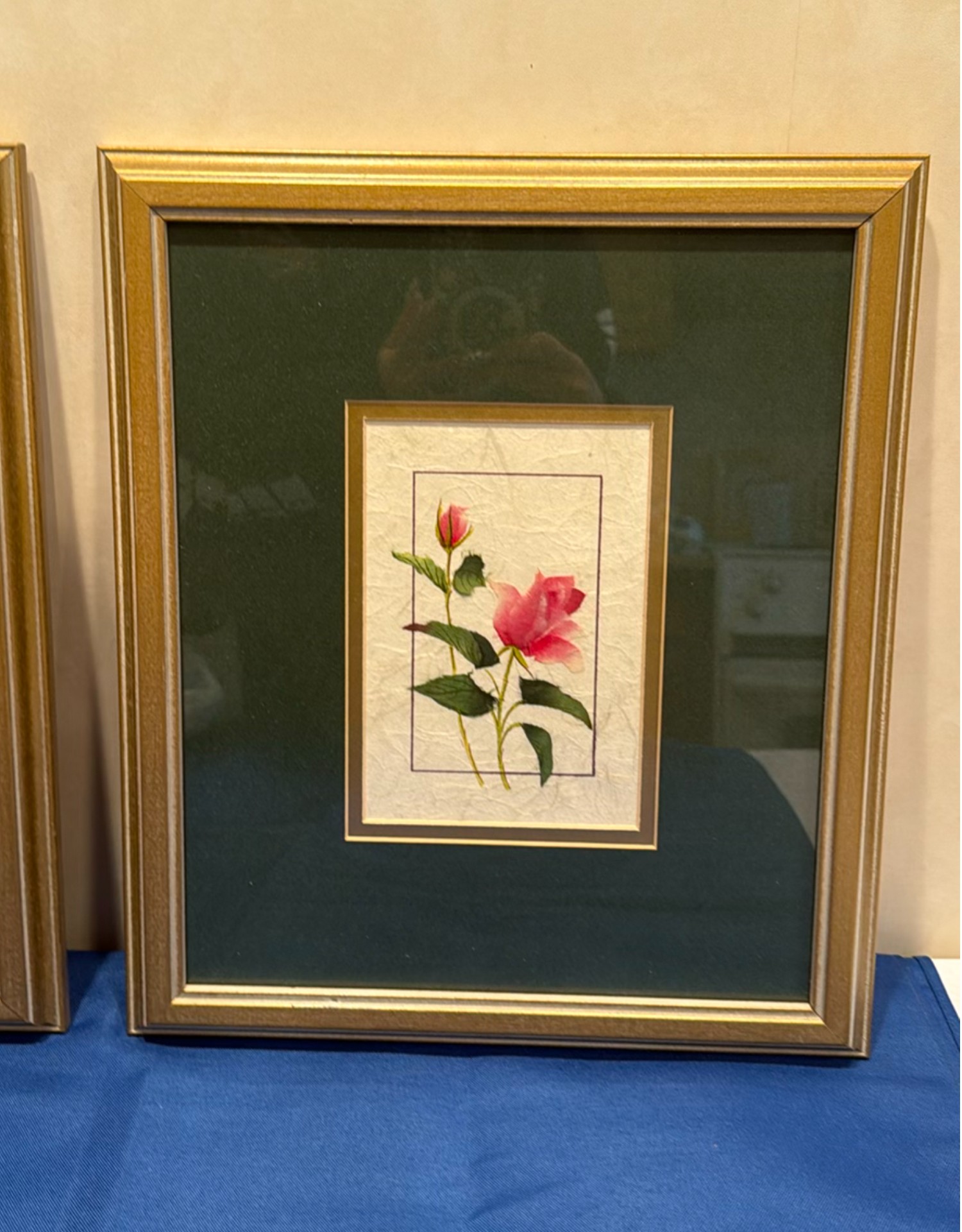 Two Framed Floral Prints - image 3 of 3
