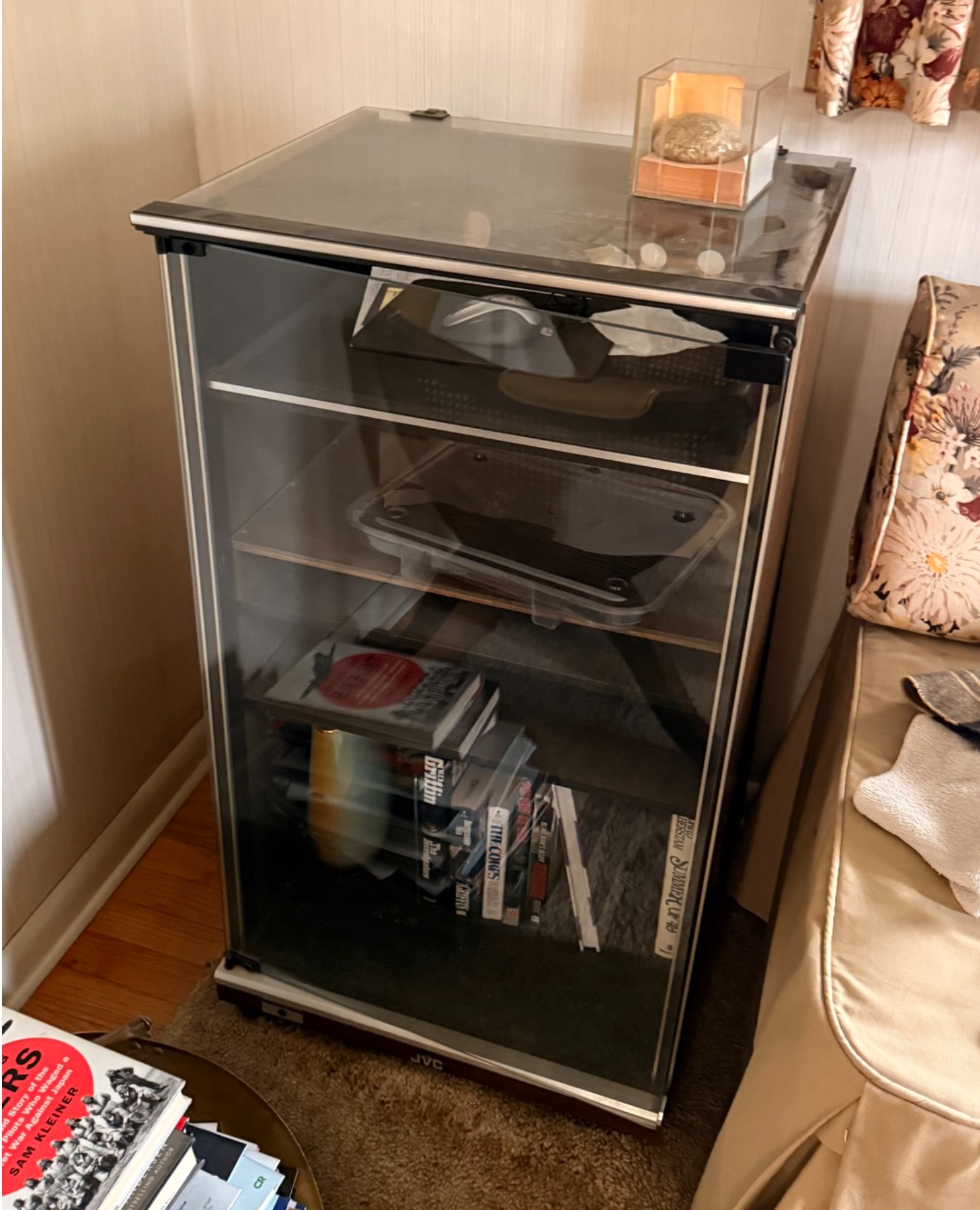 Glass-Front Media Storage Cabinet - image 1 of 2