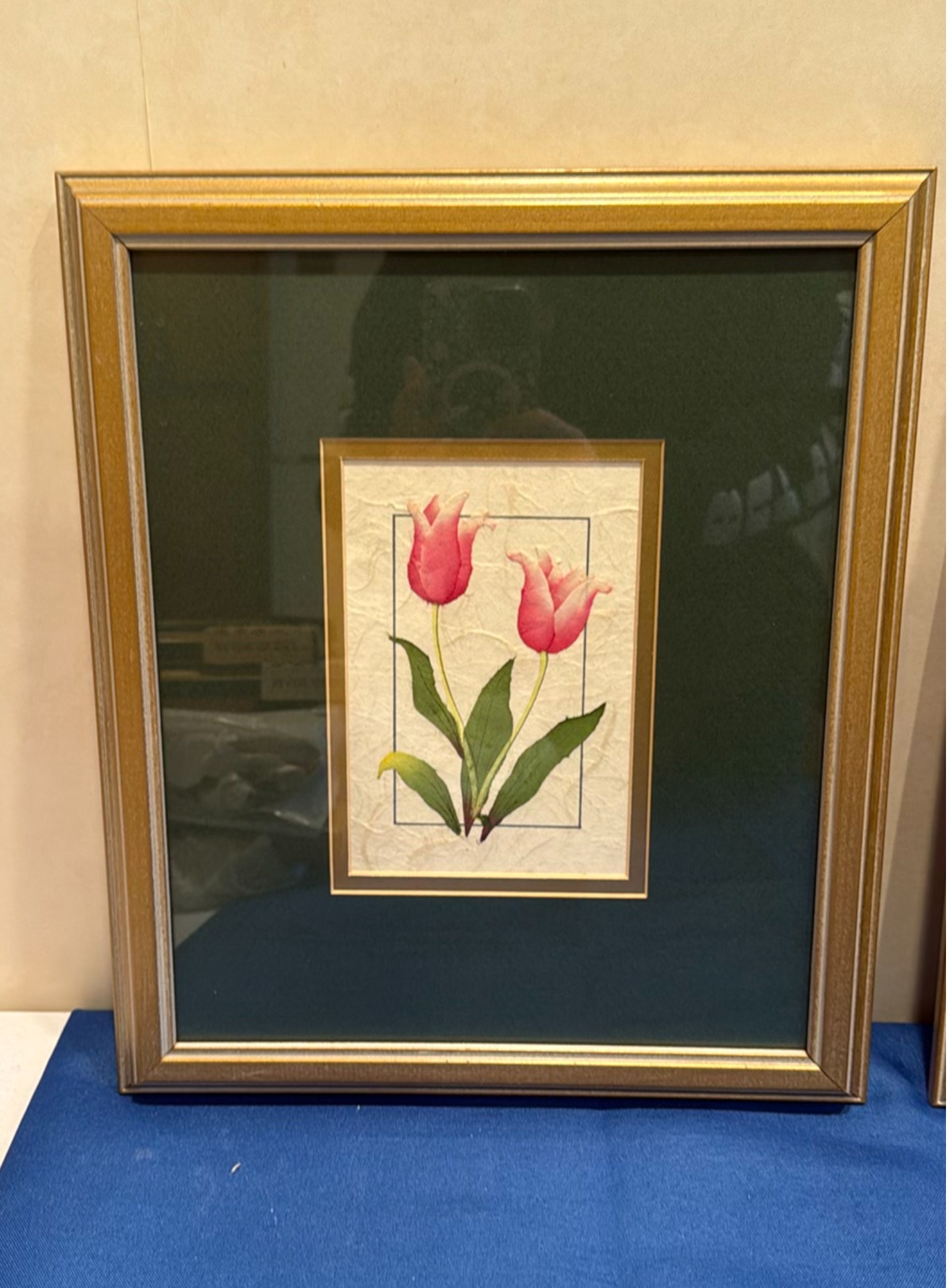 Two Framed Floral Prints - image 2 of 3