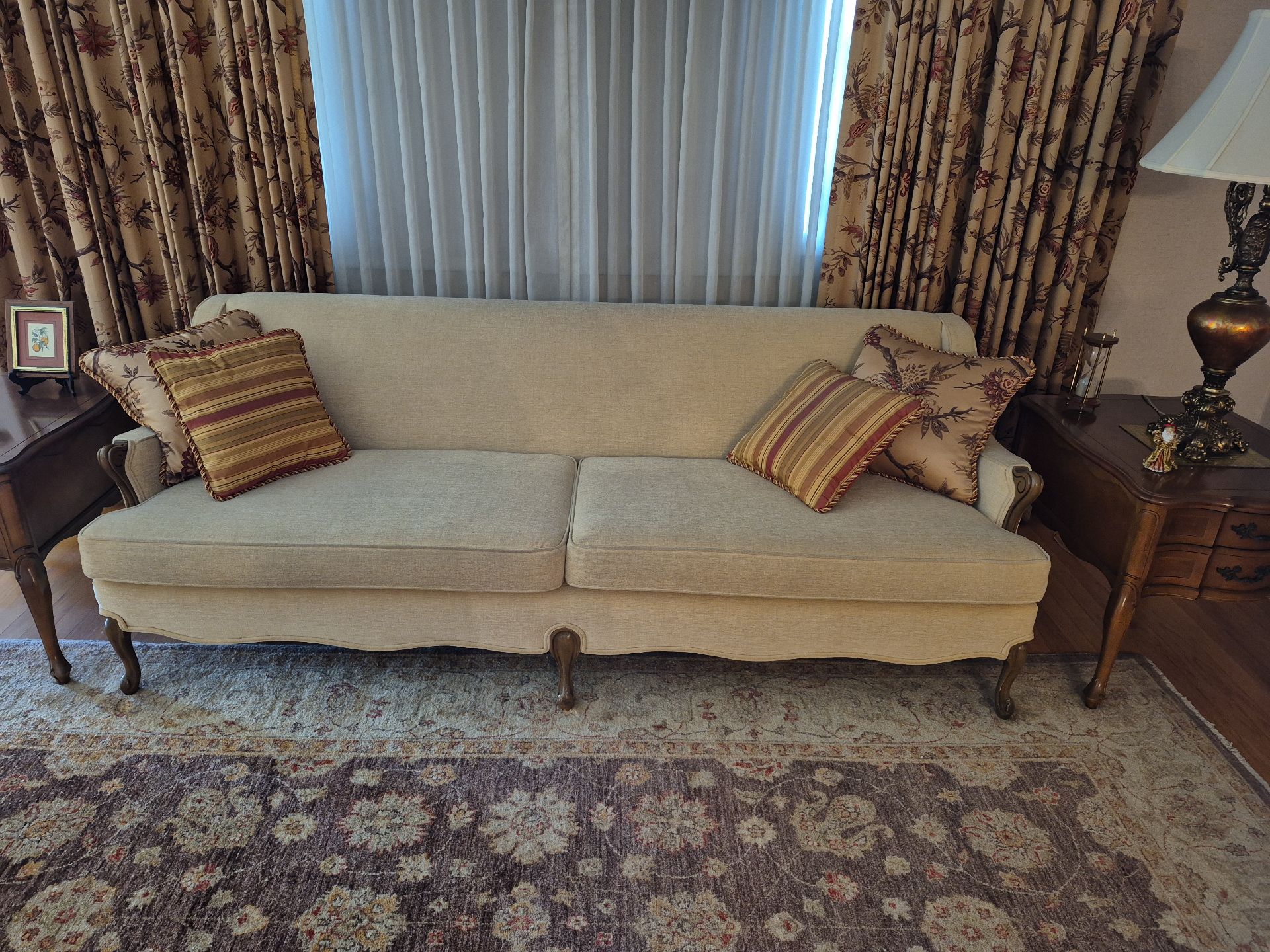 Upholstered Sofa with Accent Pillows - image 1 of 4