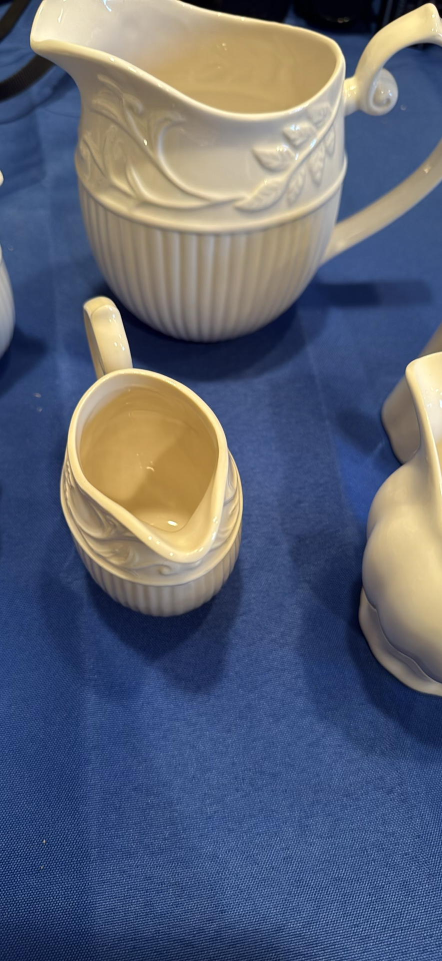 Assorted White Ceramic Pitchers and Creamers - image 2 of 3