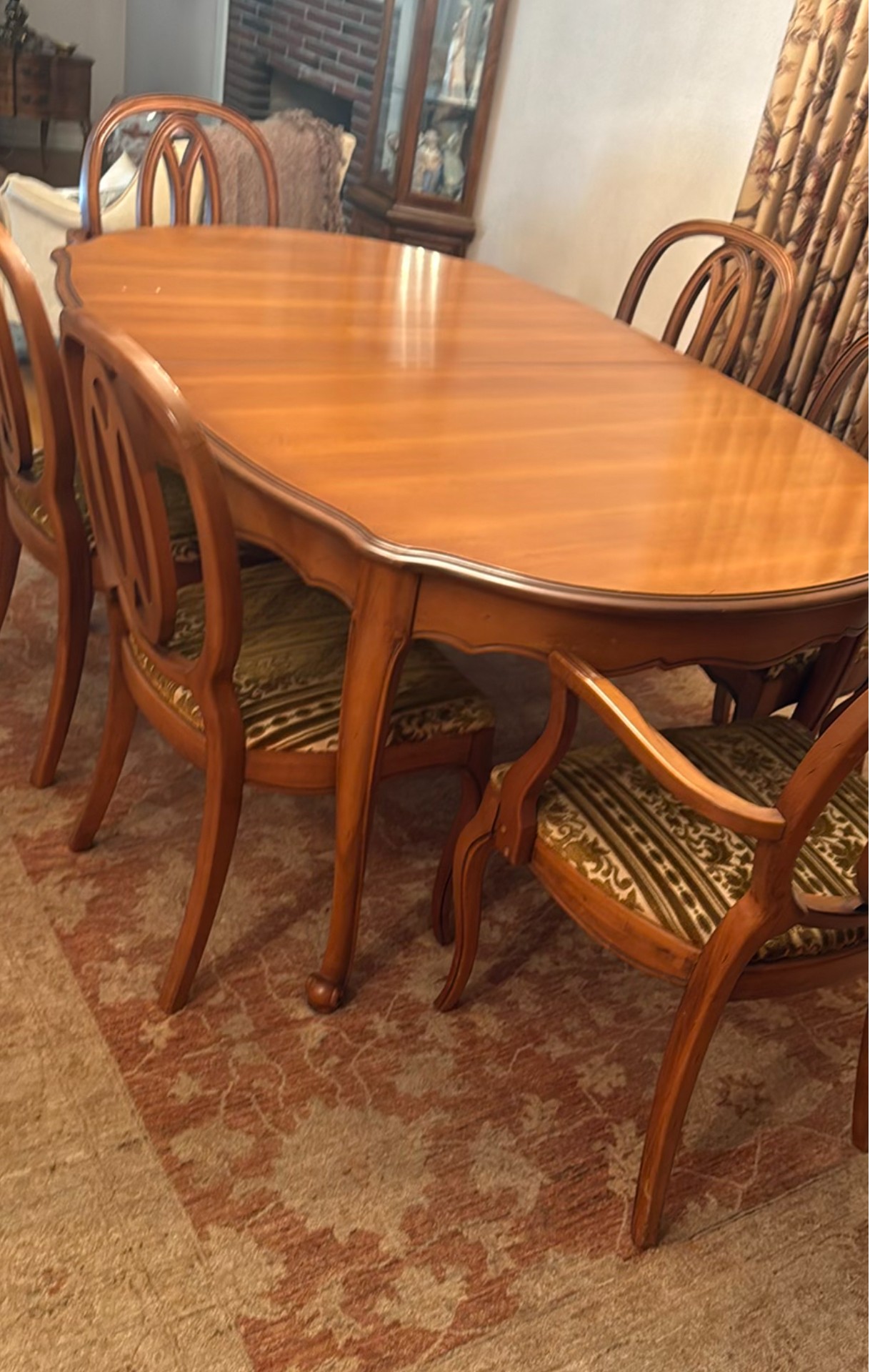 Dining Table with Six Matching Chairs - image 1 of 5