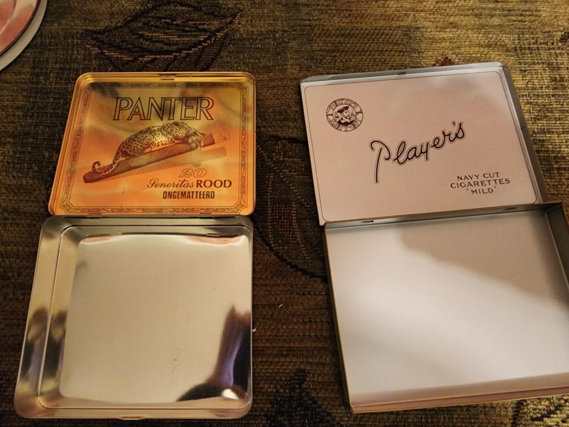 Assorted vintage metal tins and containers - image 5 of 7