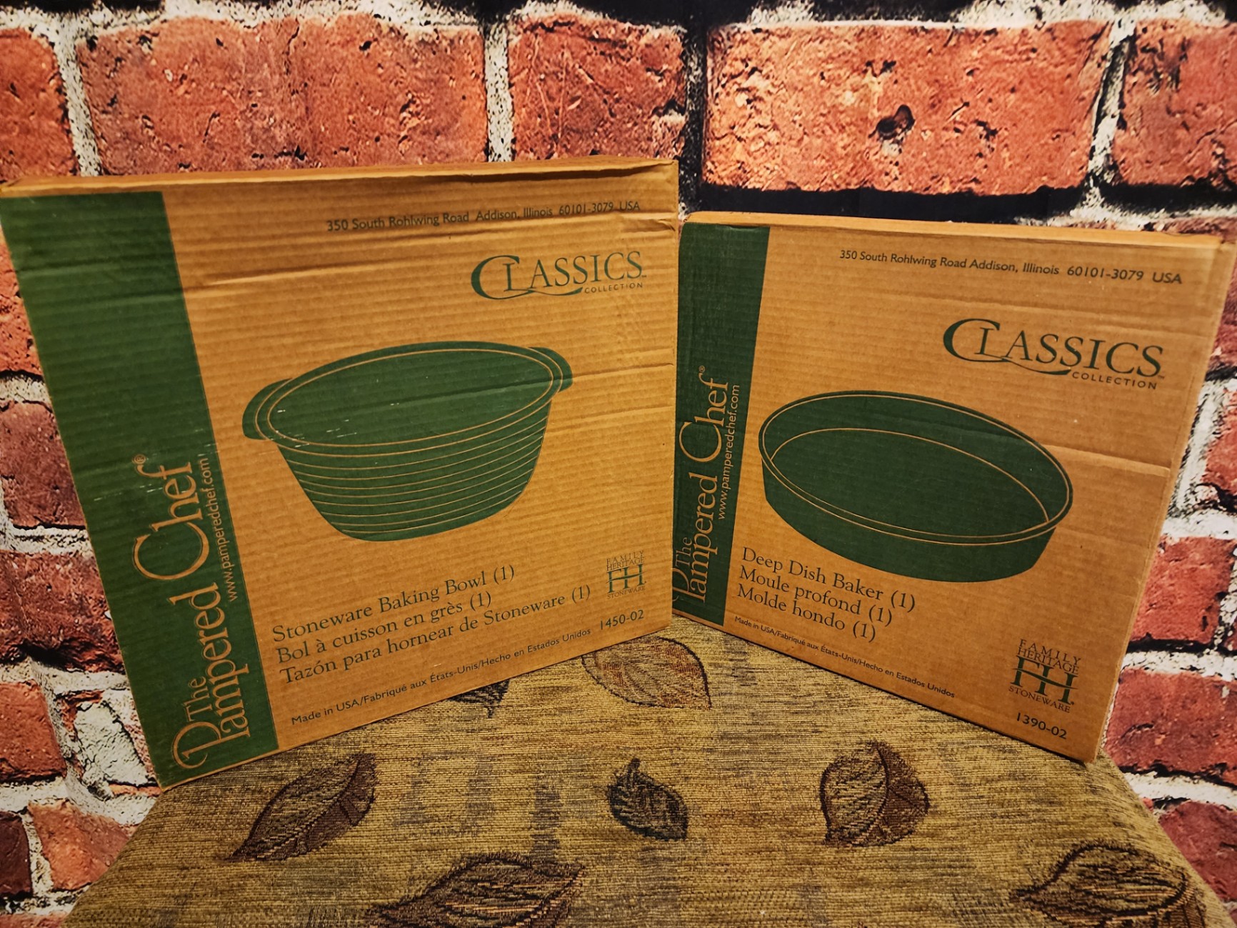 Stoneware Baking Bowl and Deep Dish Baker from Pampered Chef Classics Collection - image 1 of 11
