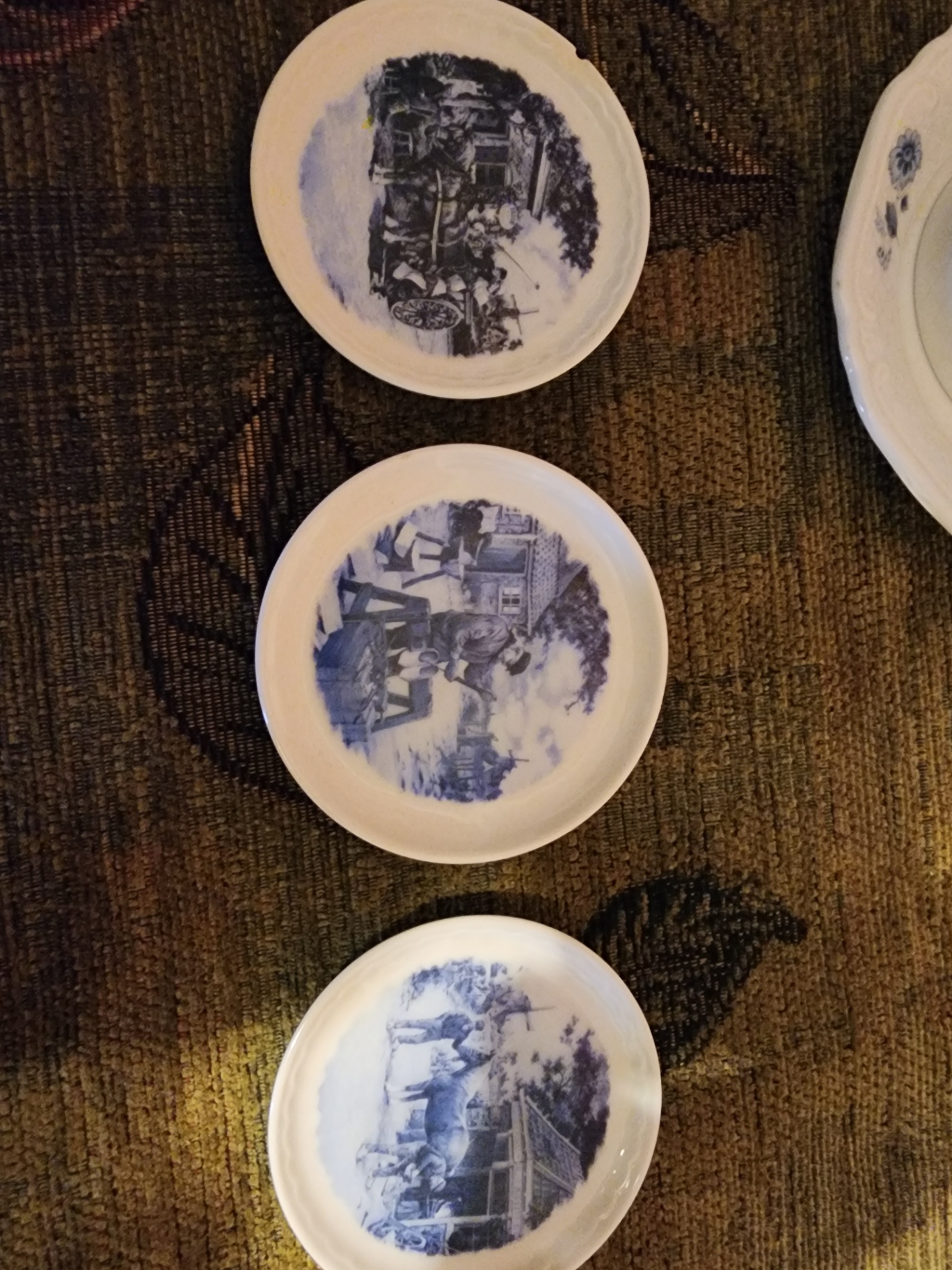 Blue and White Delftware Windmill Dishware Set - image 11 of 13
