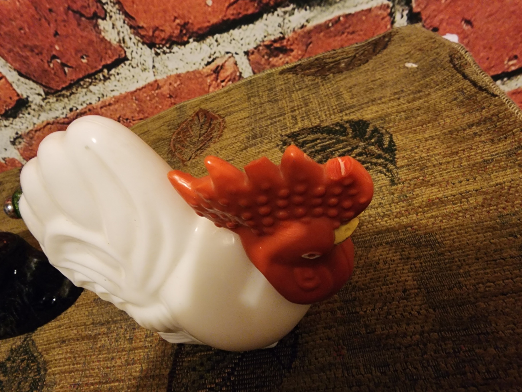 White Ceramic Turkey Figurine with Vintage Toy Cars and Collectibles - image 10 of 11