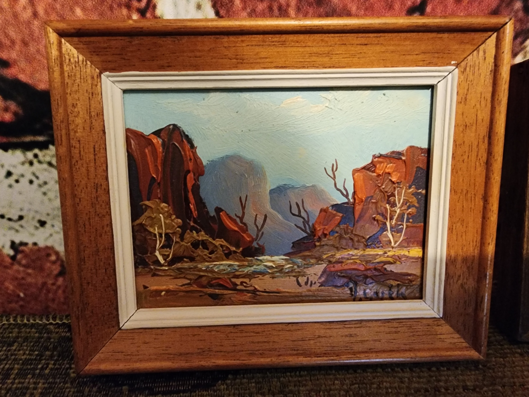 Two small framed landscape paintings - image 2 of 8