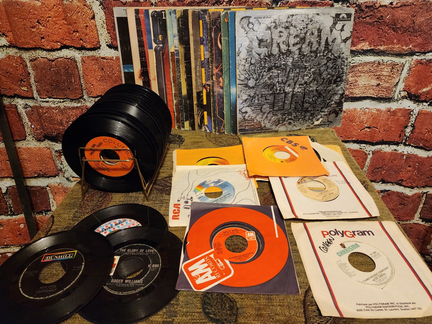 Collection of vintage vinyl records and album covers - image 1 of 11