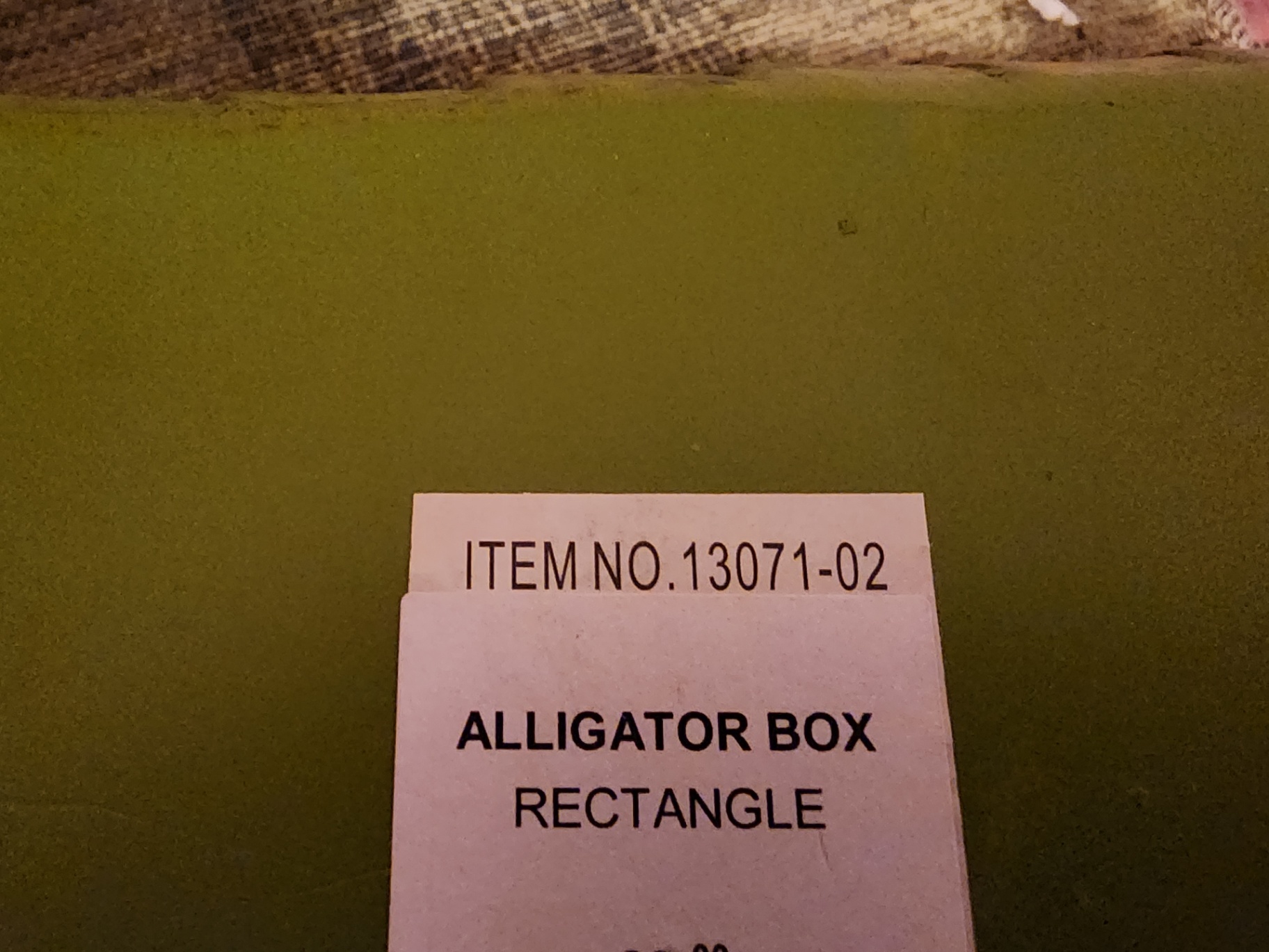 Green alligator-patterned storage boxes set - image 5 of 10