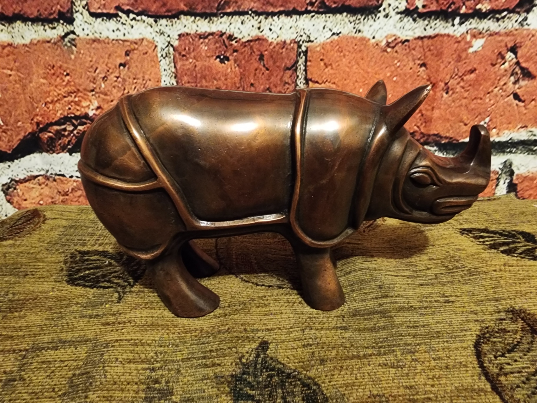 ( Moe's Canada ) Copper Rhino Figurine - image 6 of 6