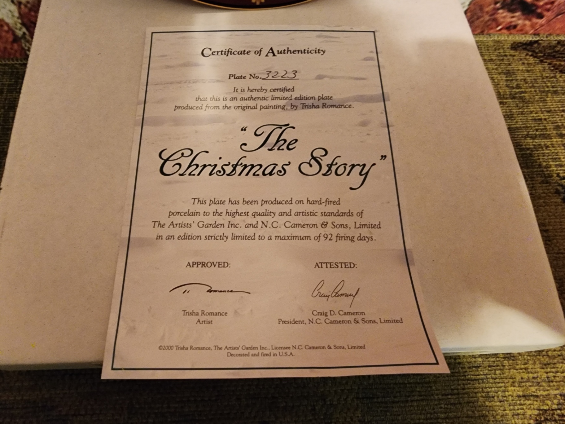 The Christmas Story Collectible Plate with Certificate - image 4 of 7