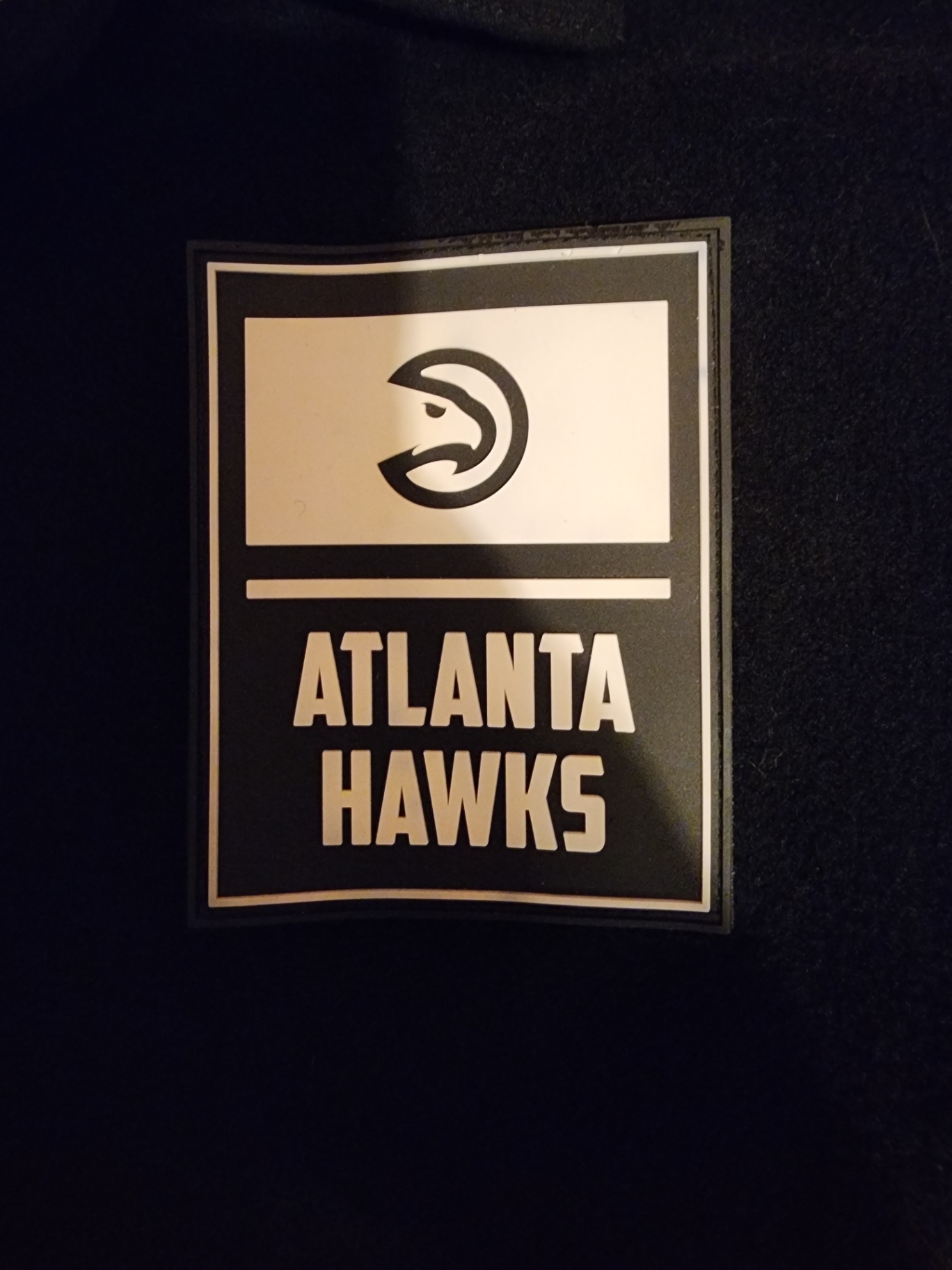 Black Atlanta Hawks varsity jacket ( Size L ) - image 11 of 13