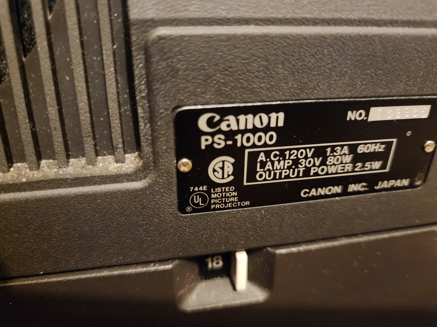 Canon PS-1000 Canosound motion picture projector - image 6 of 8