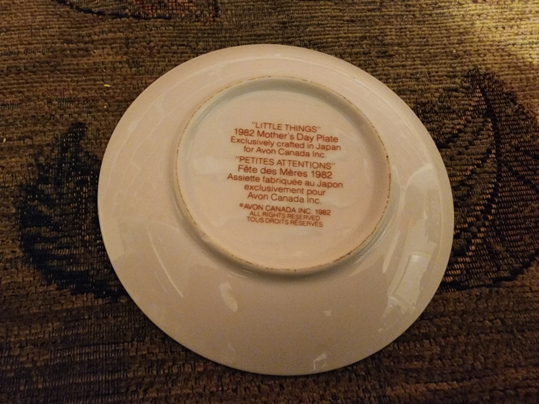 Vintage Mother's Day Decorative Plates (1982–1983) - image 8 of 8