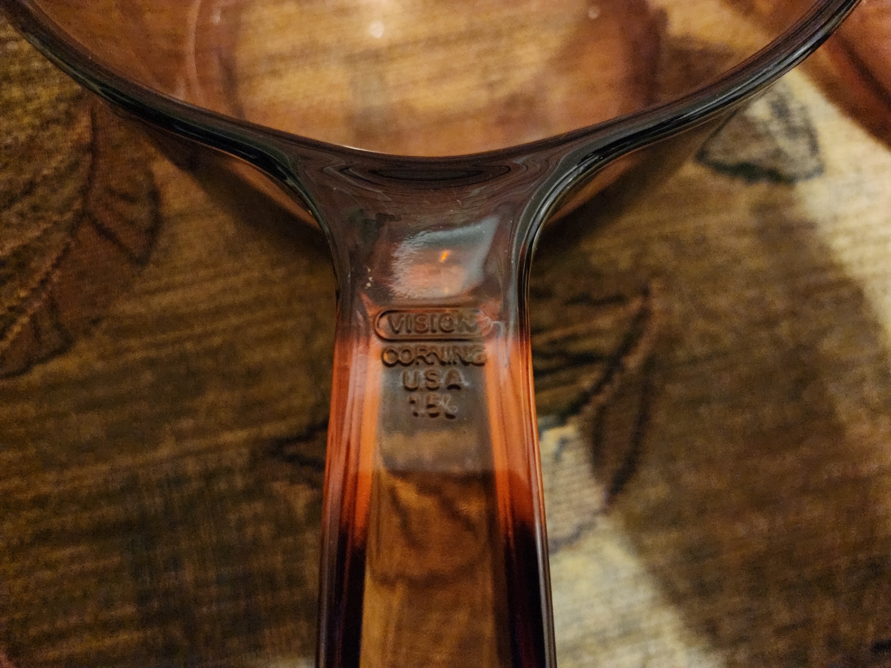 Amber glass bowls with handles - image 4 of 8