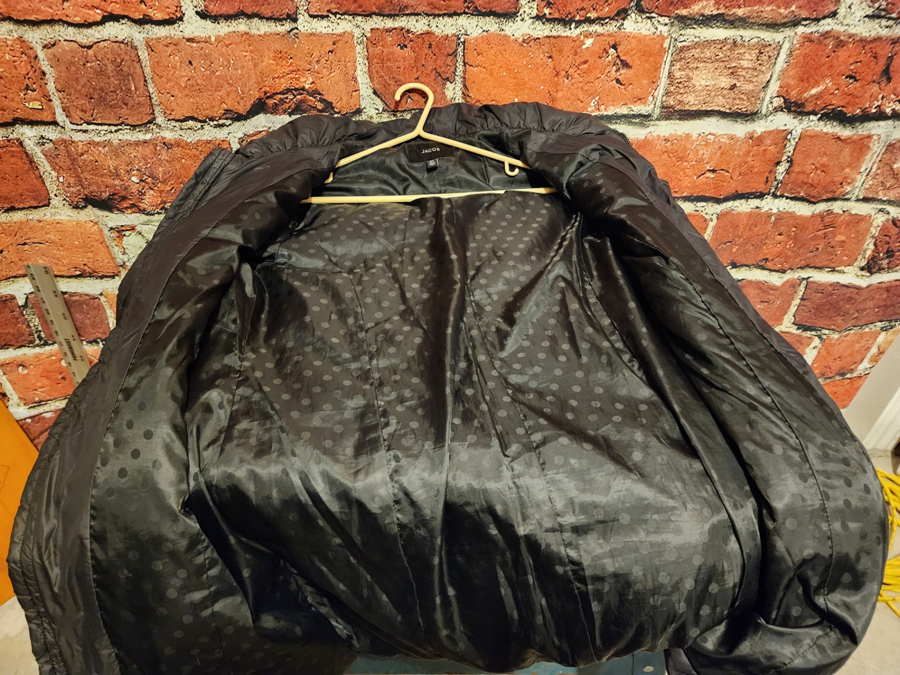 Black quilted puffer jacket - image 11 of 12