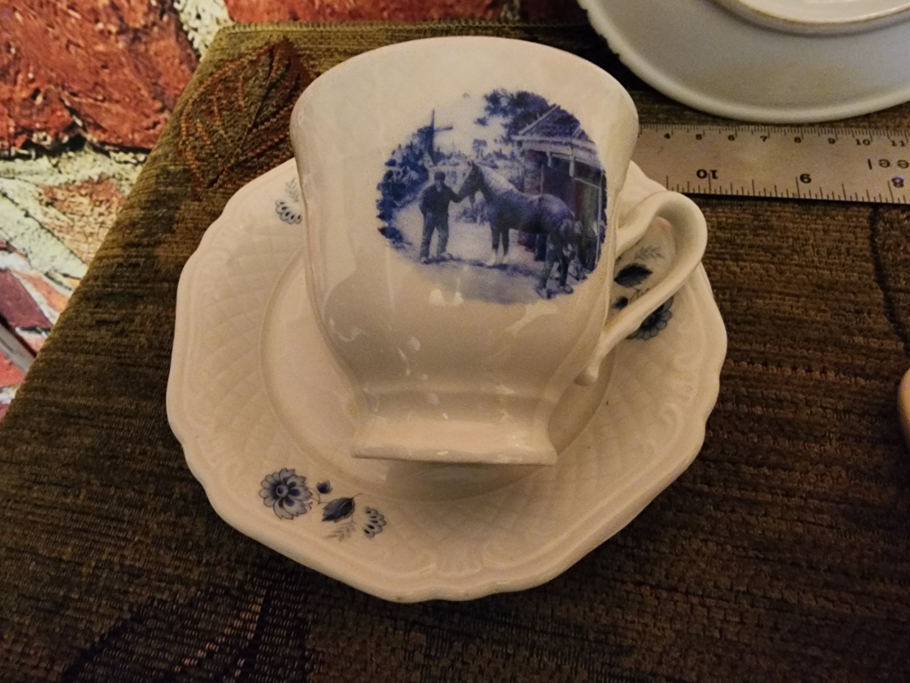 Blue and White Delftware Windmill Dishware Set - image 4 of 13