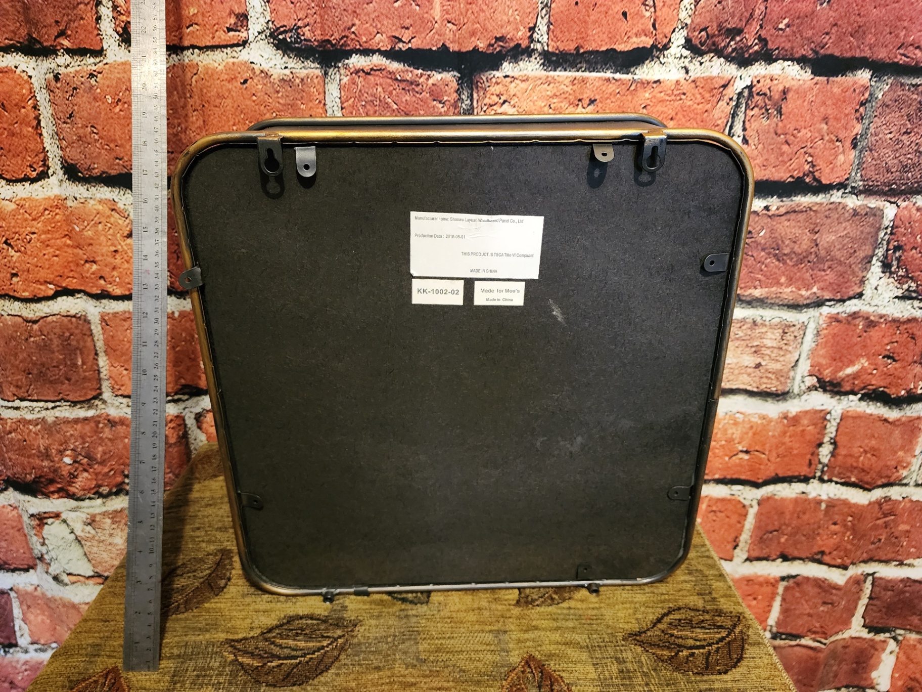 Vintage metal square case with brass trim (Moe's Canada) - image 7 of 17