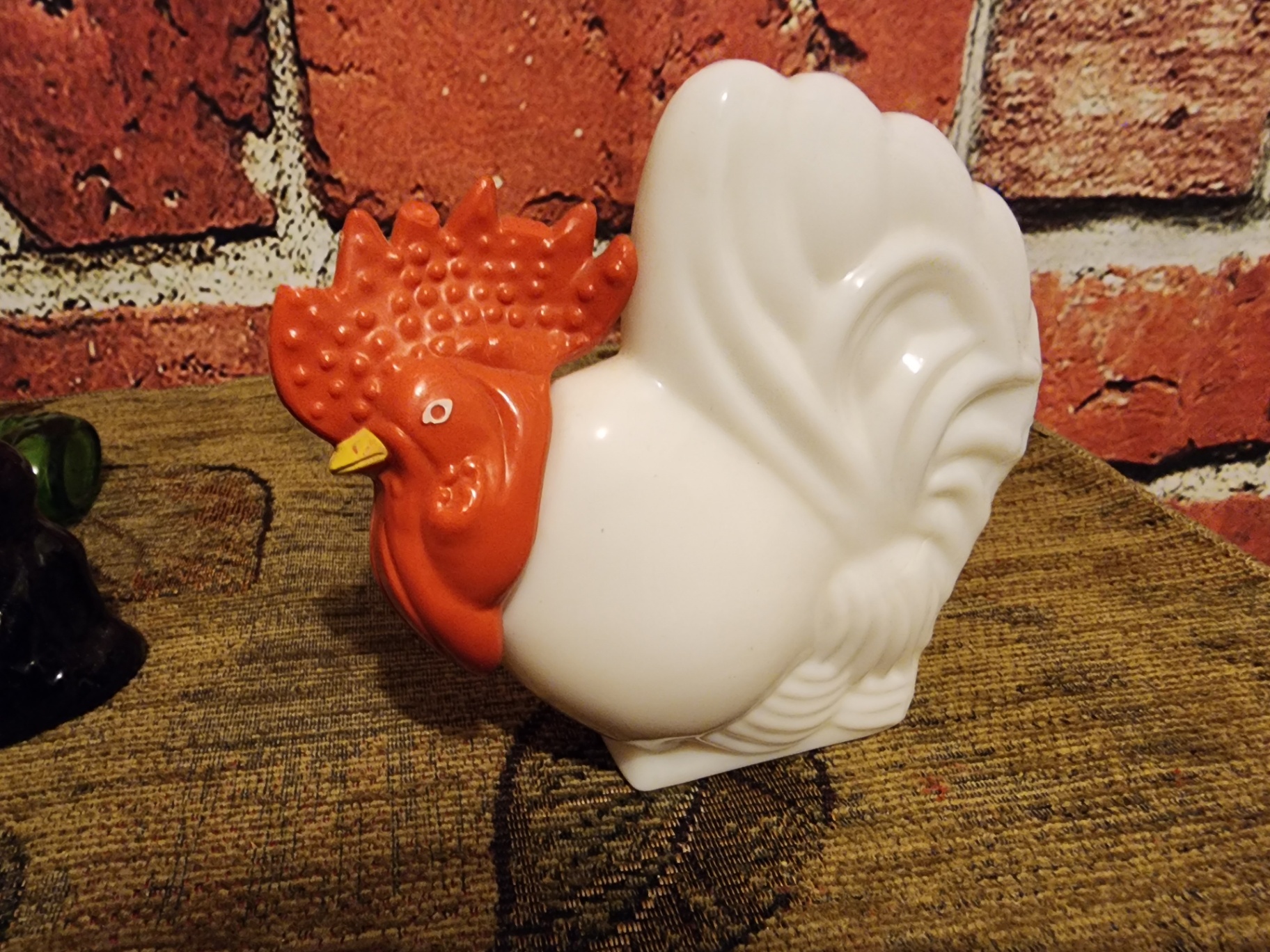 White Ceramic Turkey Figurine with Vintage Toy Cars and Collectibles - image 2 of 11
