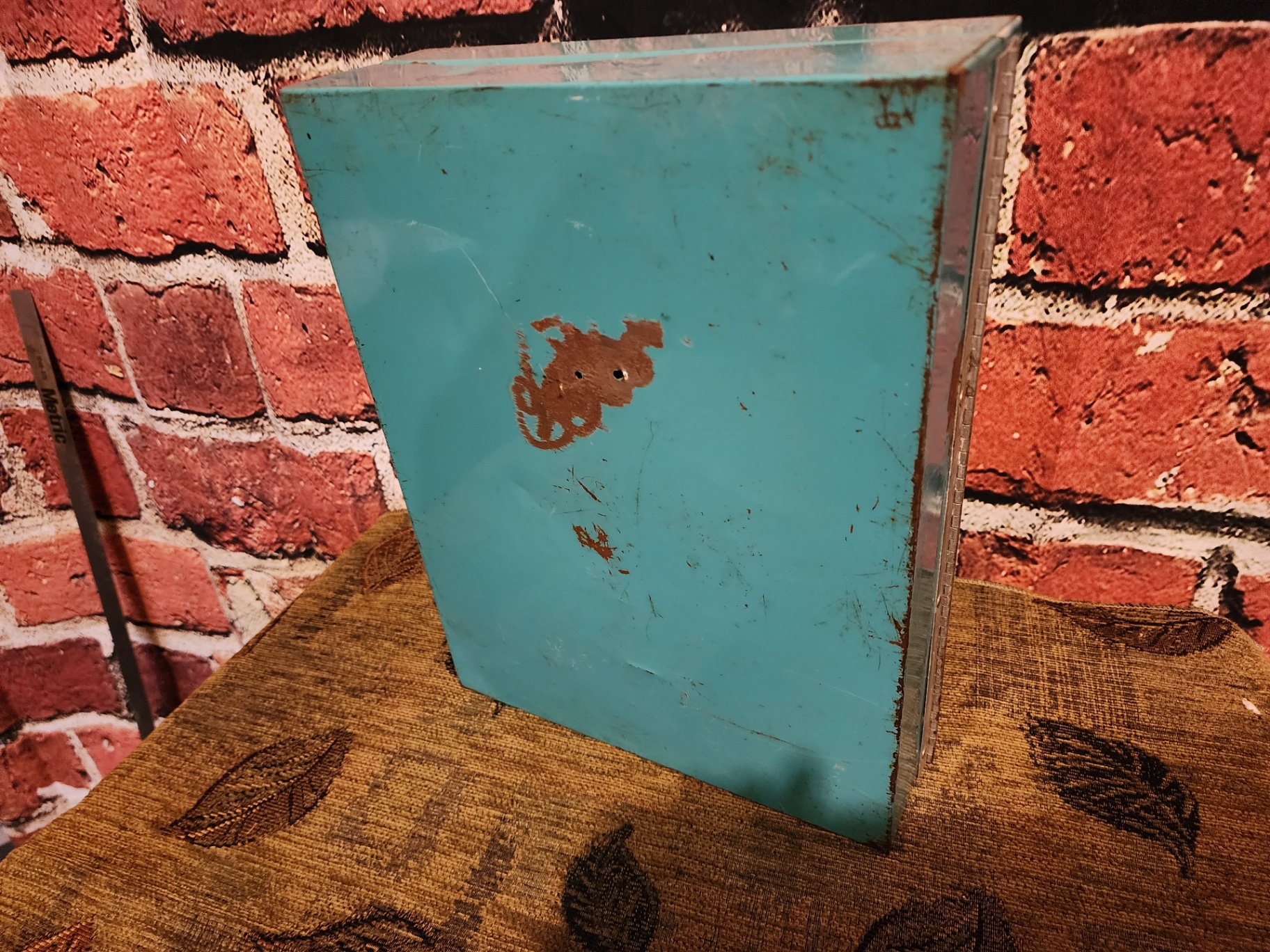 Teal metal storage box and Porter Microcraft microscope lab box - image 8 of 8