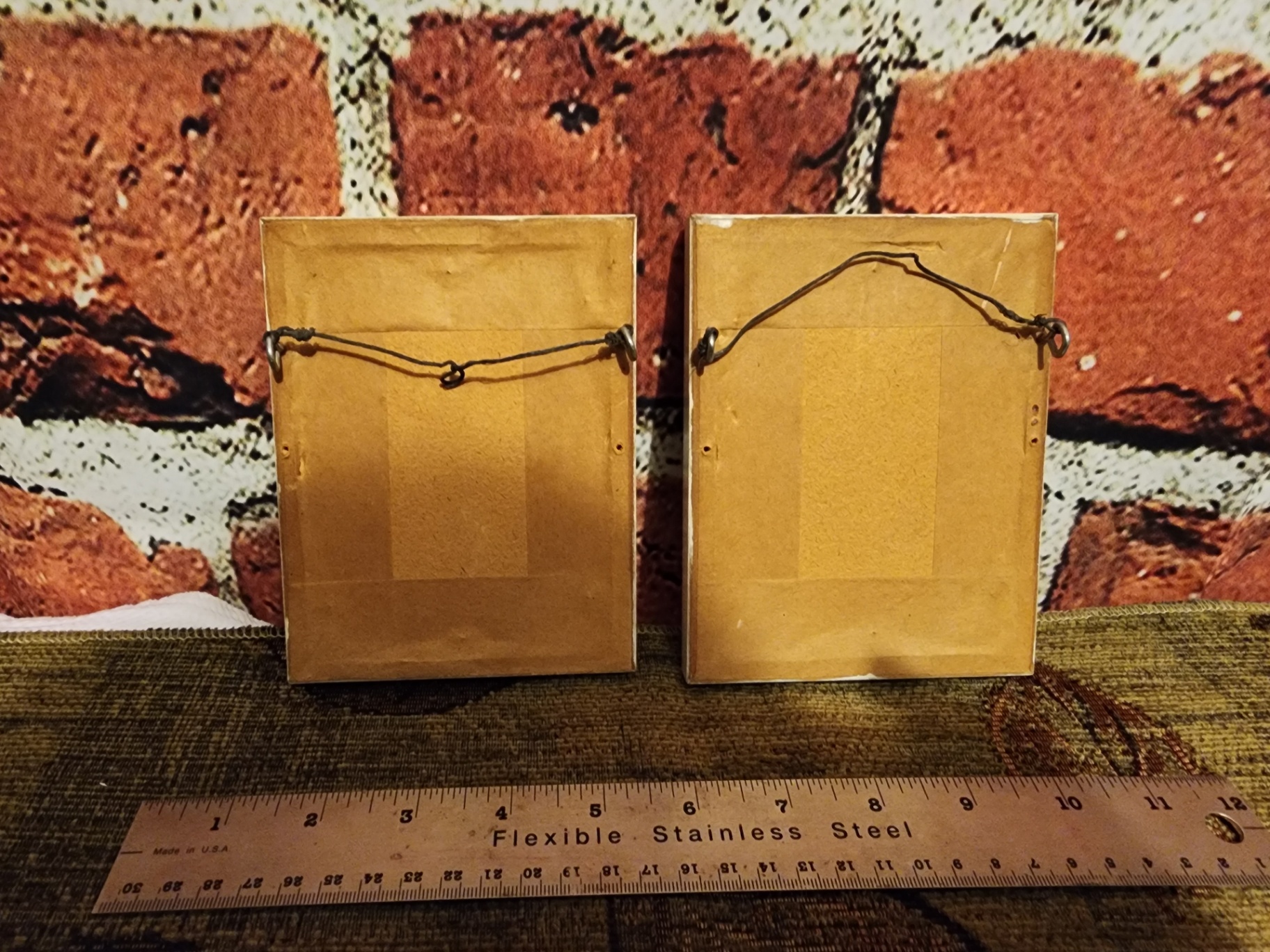 Two small framed cross-stitch pictures - image 5 of 6
