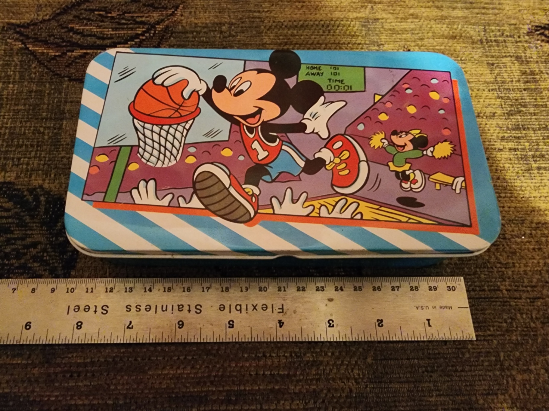 Vintage Mickey Mouse lunchbox and assorted metal tins - image 5 of 11