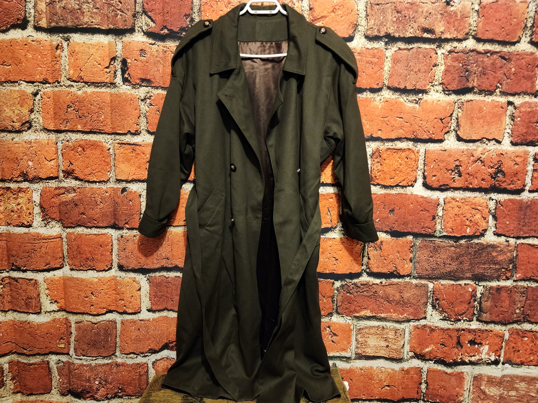 Black wool trench coat - image 5 of 12