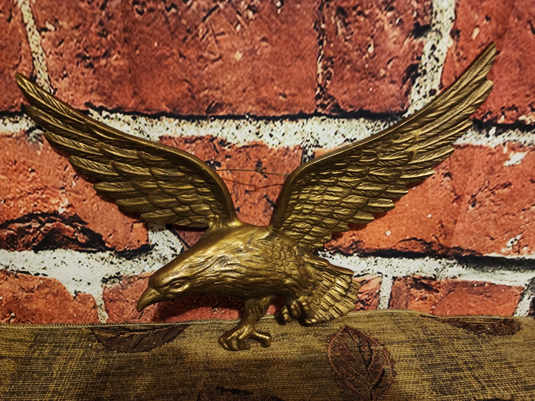 Brass Eagle Wall Sculpture - image 1 of 6