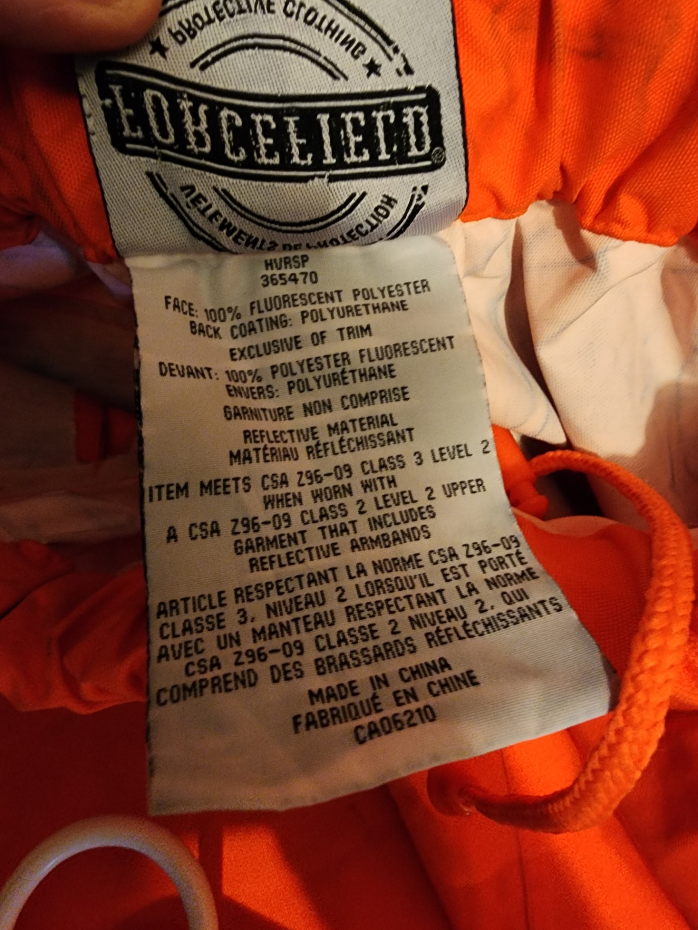 Orange high-visibility safety pants with reflective bands - image 6 of 9