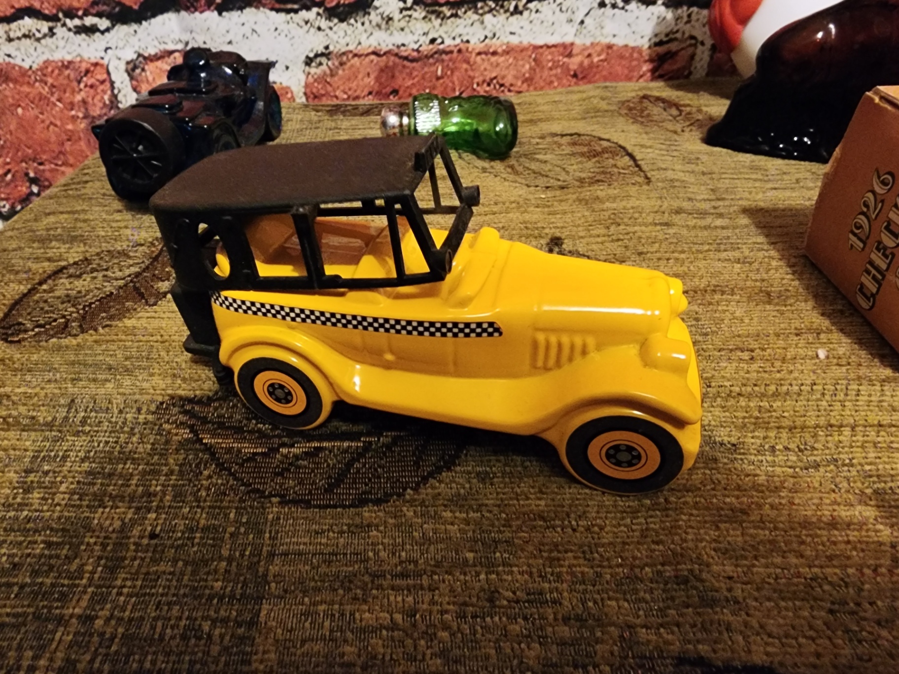 White Ceramic Turkey Figurine with Vintage Toy Cars and Collectibles - image 7 of 11