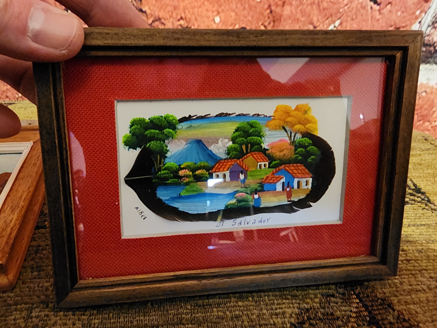 Two small framed landscape paintings - image 4 of 8