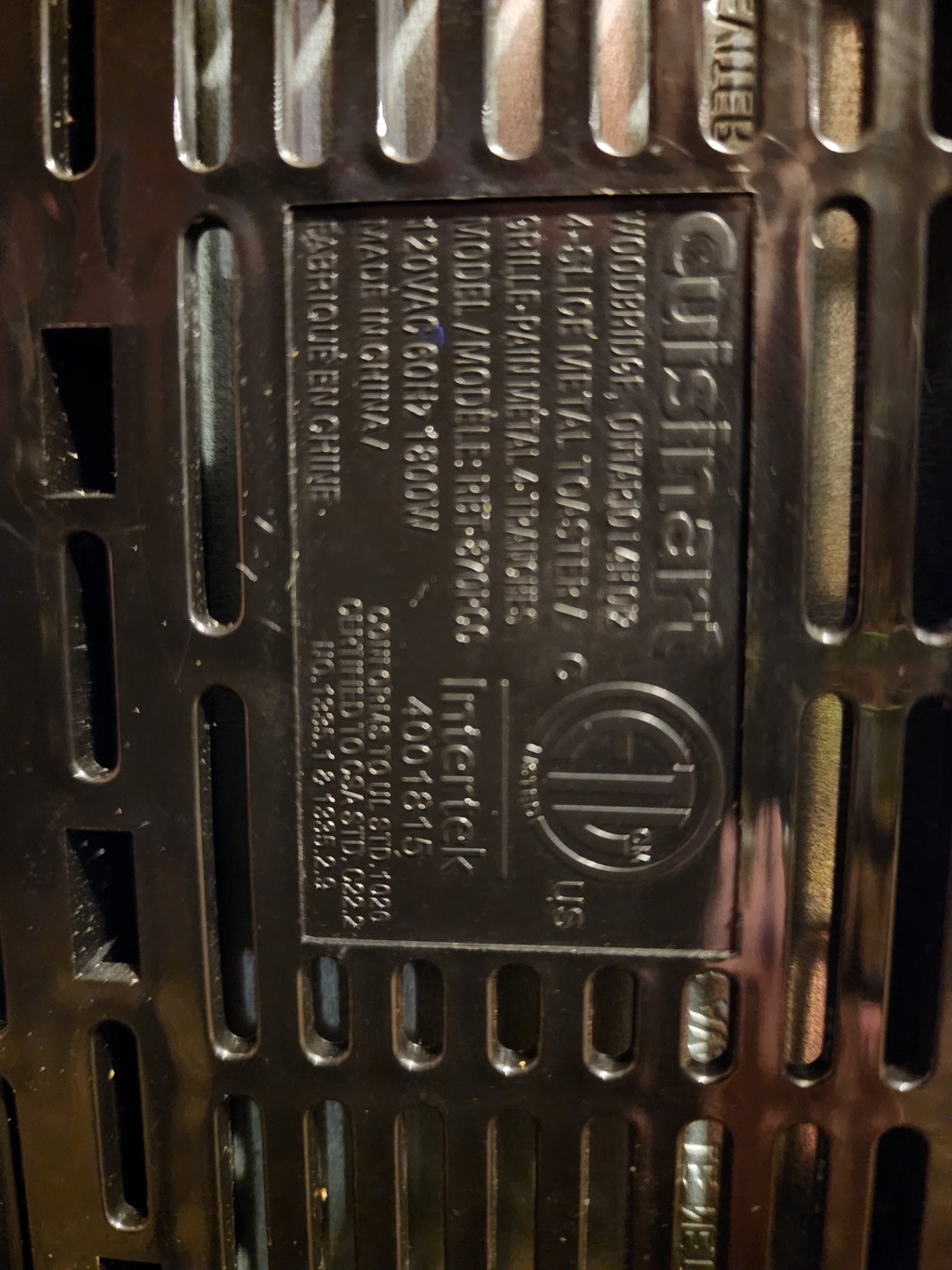 Cuisinart Four-Slice Stainless Steel Toaster - image 9 of 9