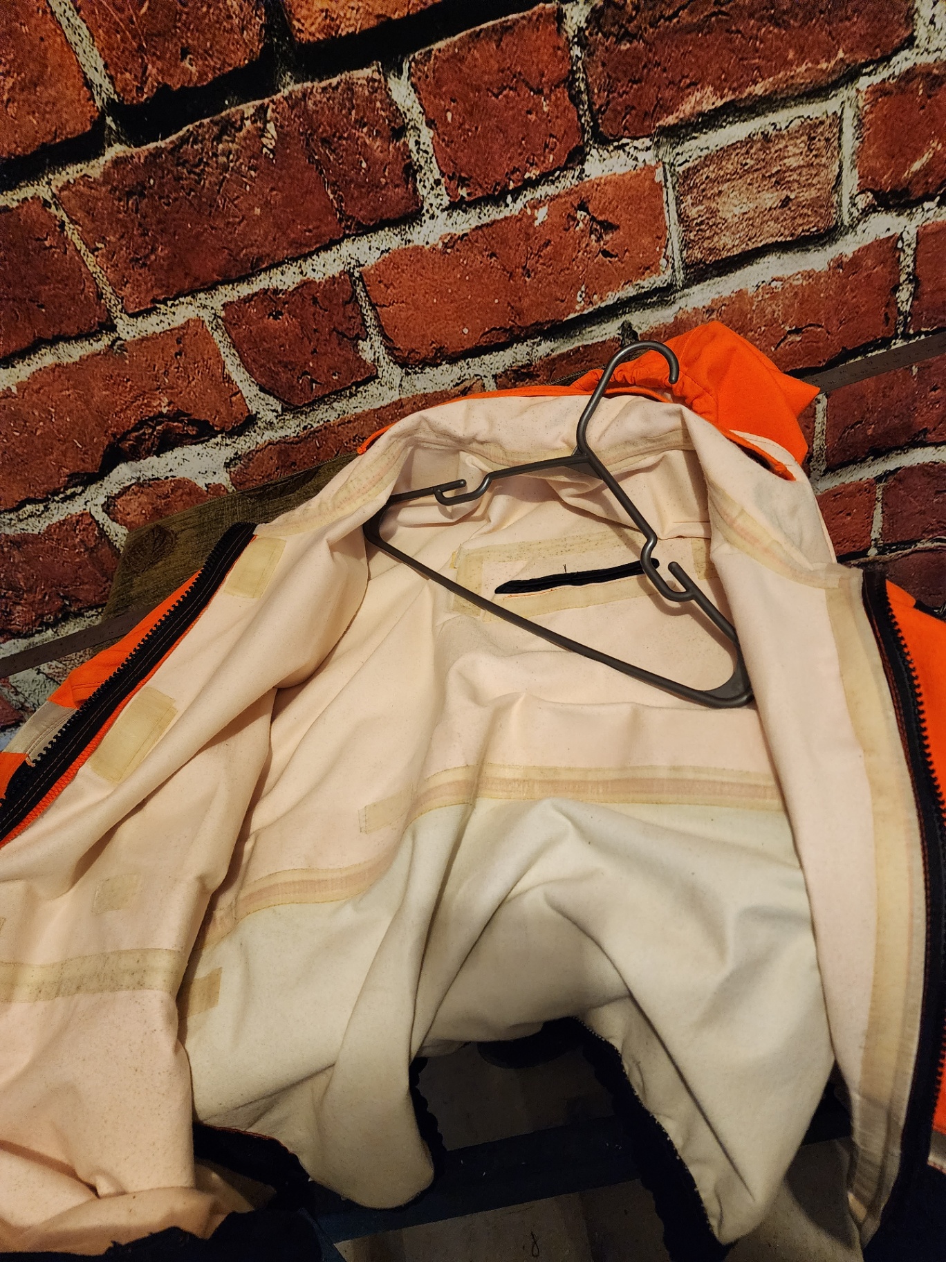 Orange high-visibility safety jacket with reflective stripes - image 9 of 9