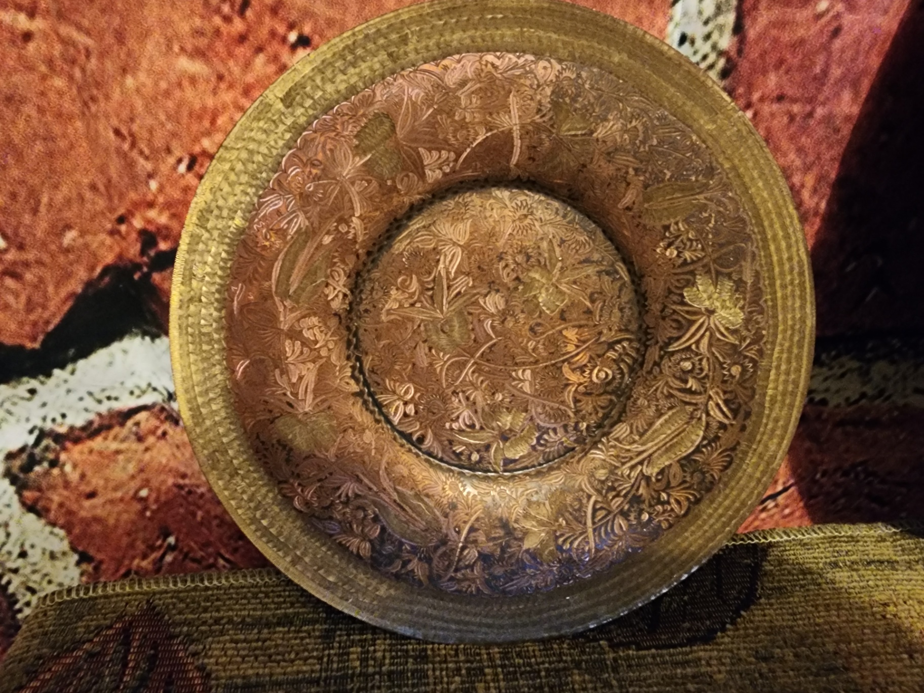 Decorative Peacock Motif Metal Plates - image 4 of 8