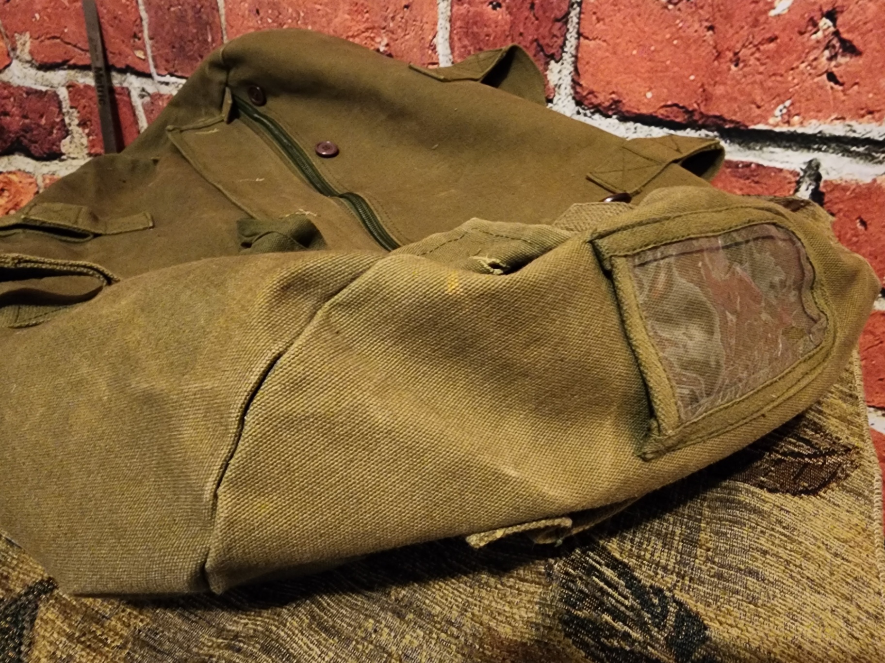 Olive canvas duffel bag - image 2 of 6