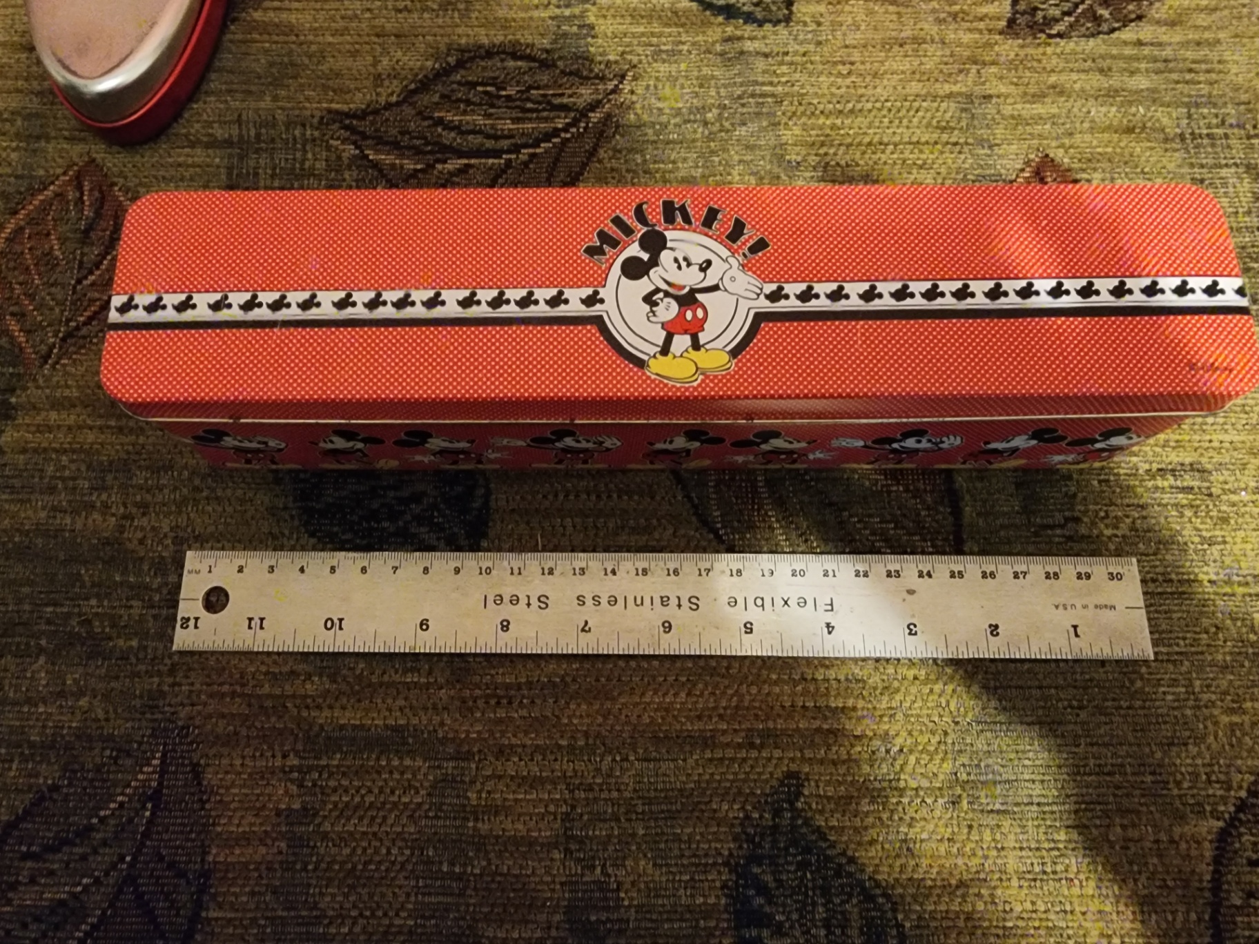 Vintage Mickey Mouse lunchbox and assorted metal tins - image 9 of 11