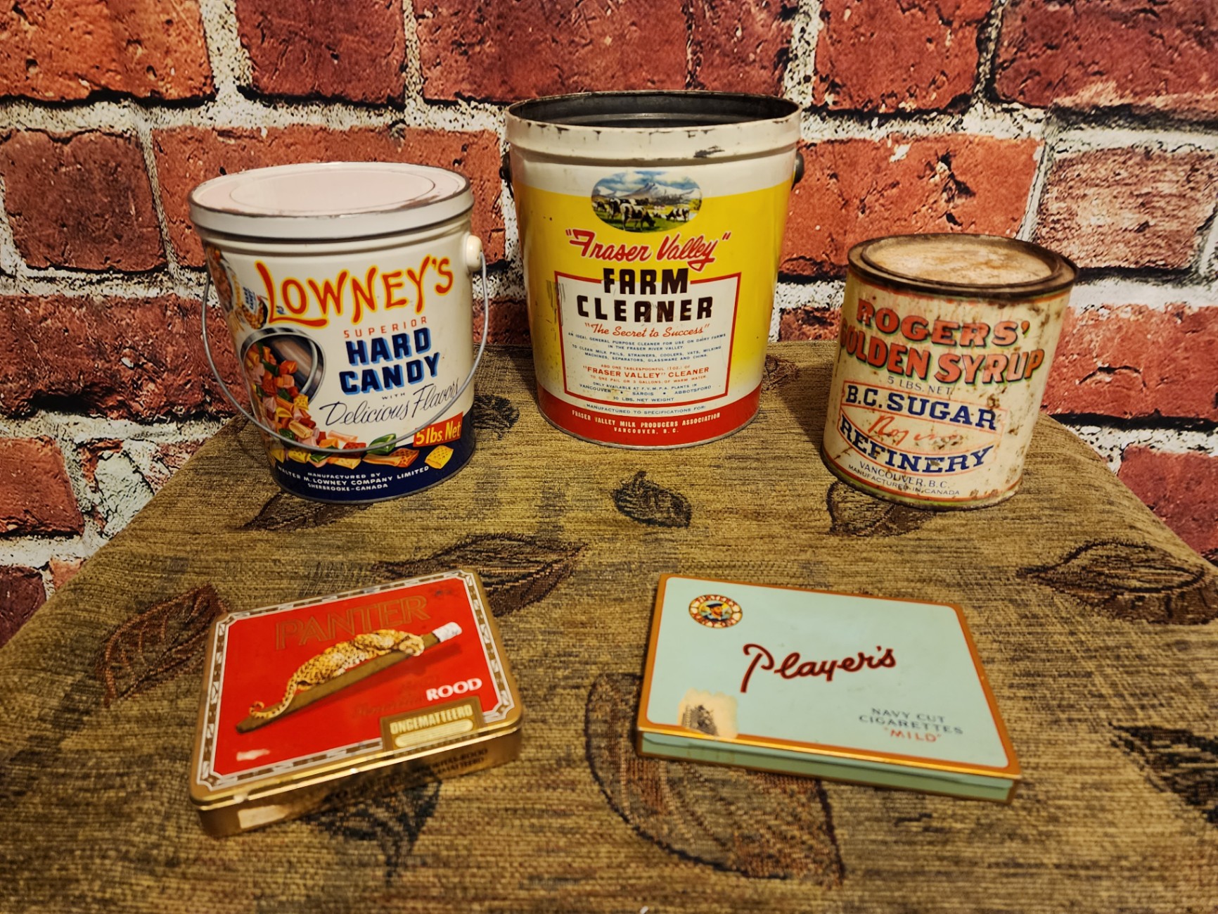 Assorted vintage metal tins and containers - image 2 of 7