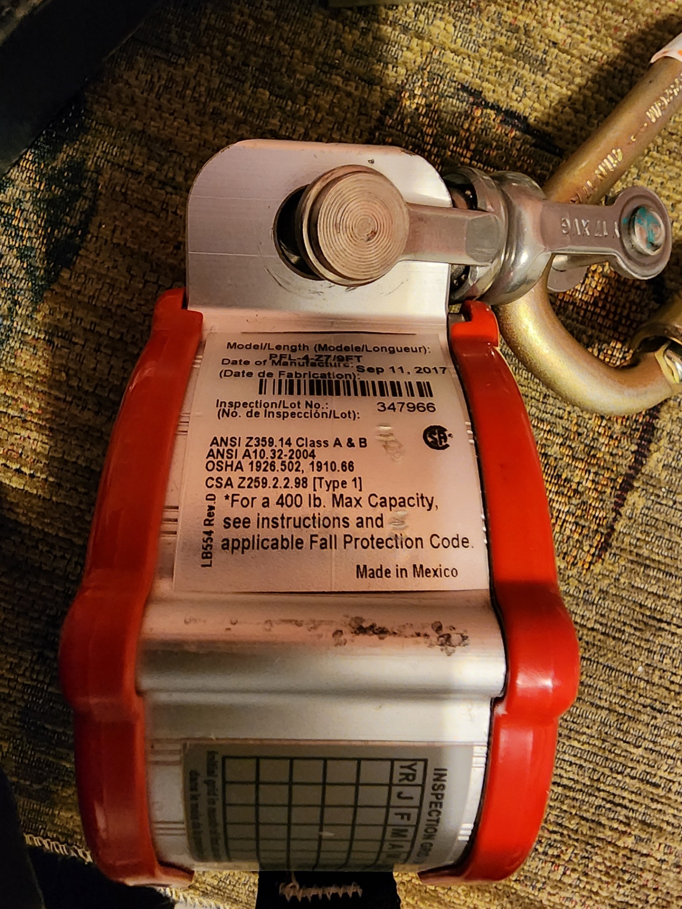 Miller Scorpion Personal Fall Limiter with Carabiners - image 4 of 6