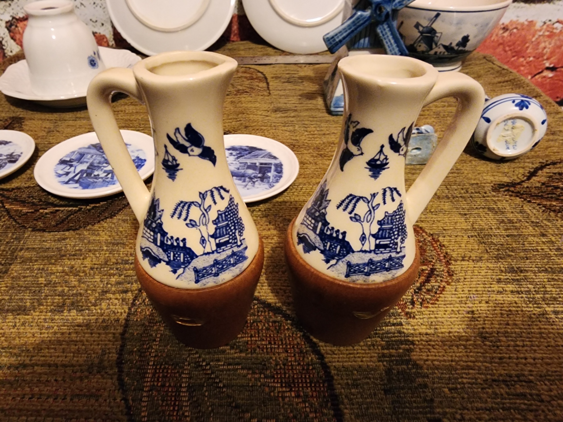 Blue and White Delftware Windmill Dishware Set - image 9 of 13