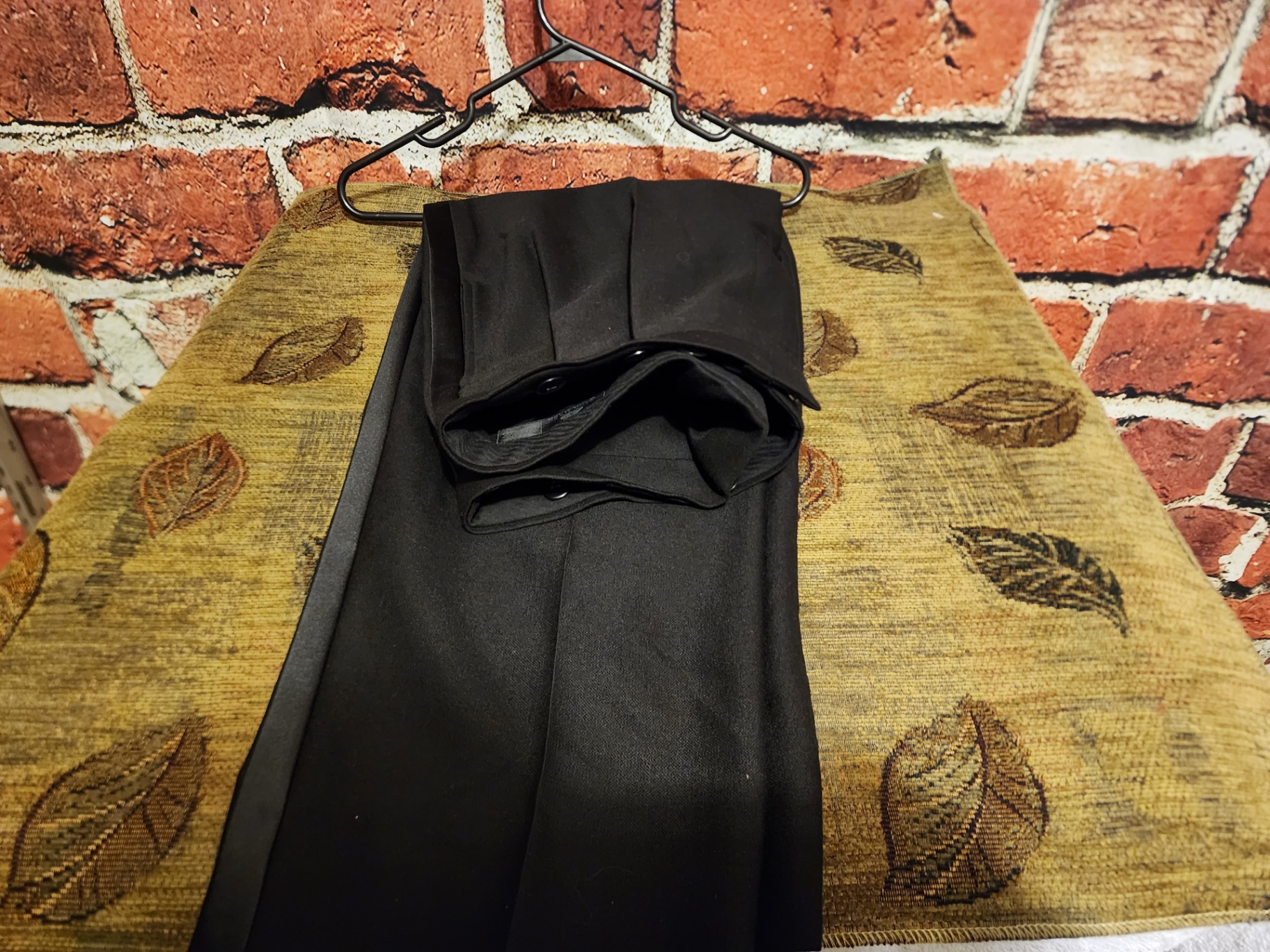 Versini black tuxedo with satin lapels and matching pants - image 8 of 12
